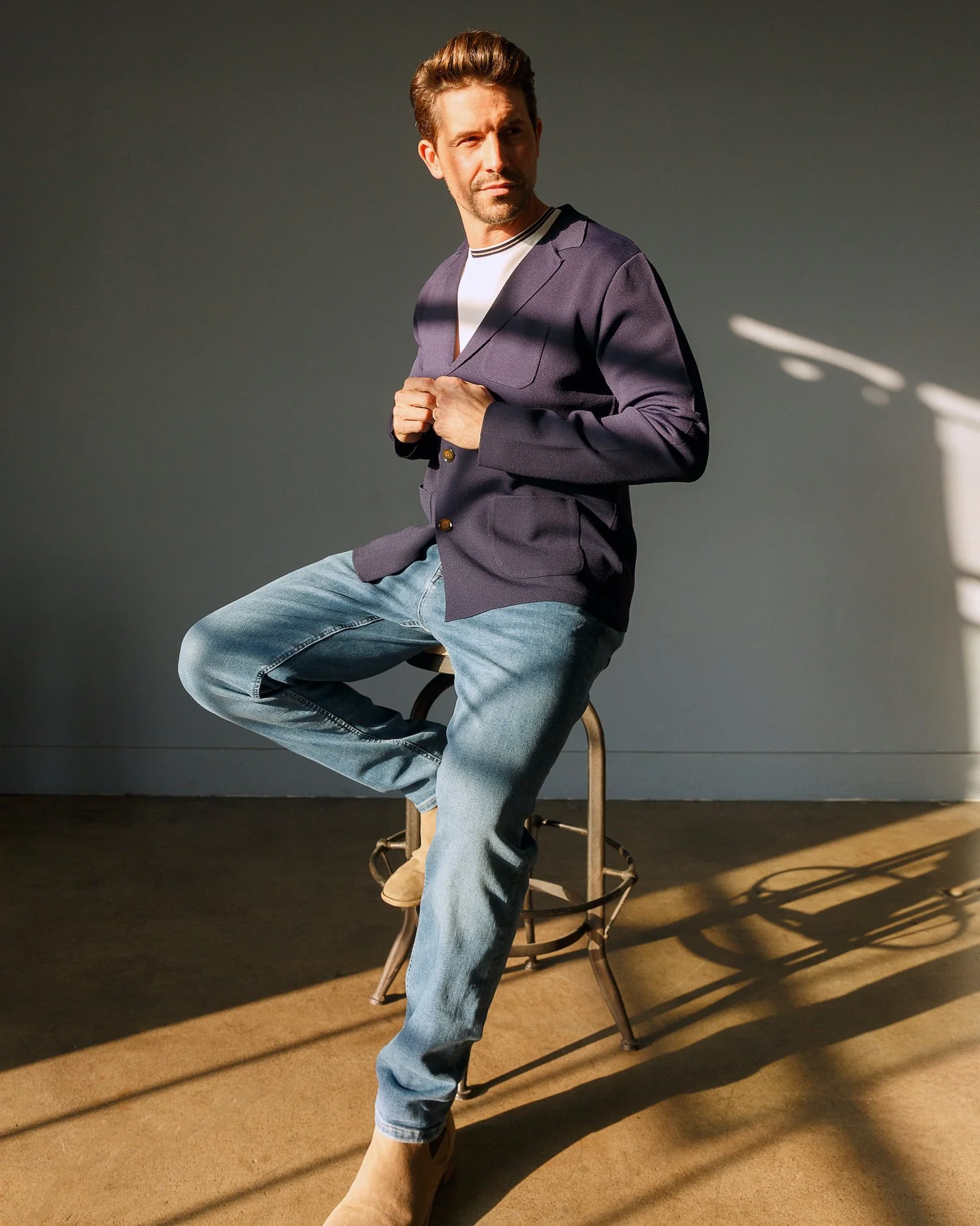 commercial photography for garnet clothiers clothing brand by donovan cole orange kat energy
