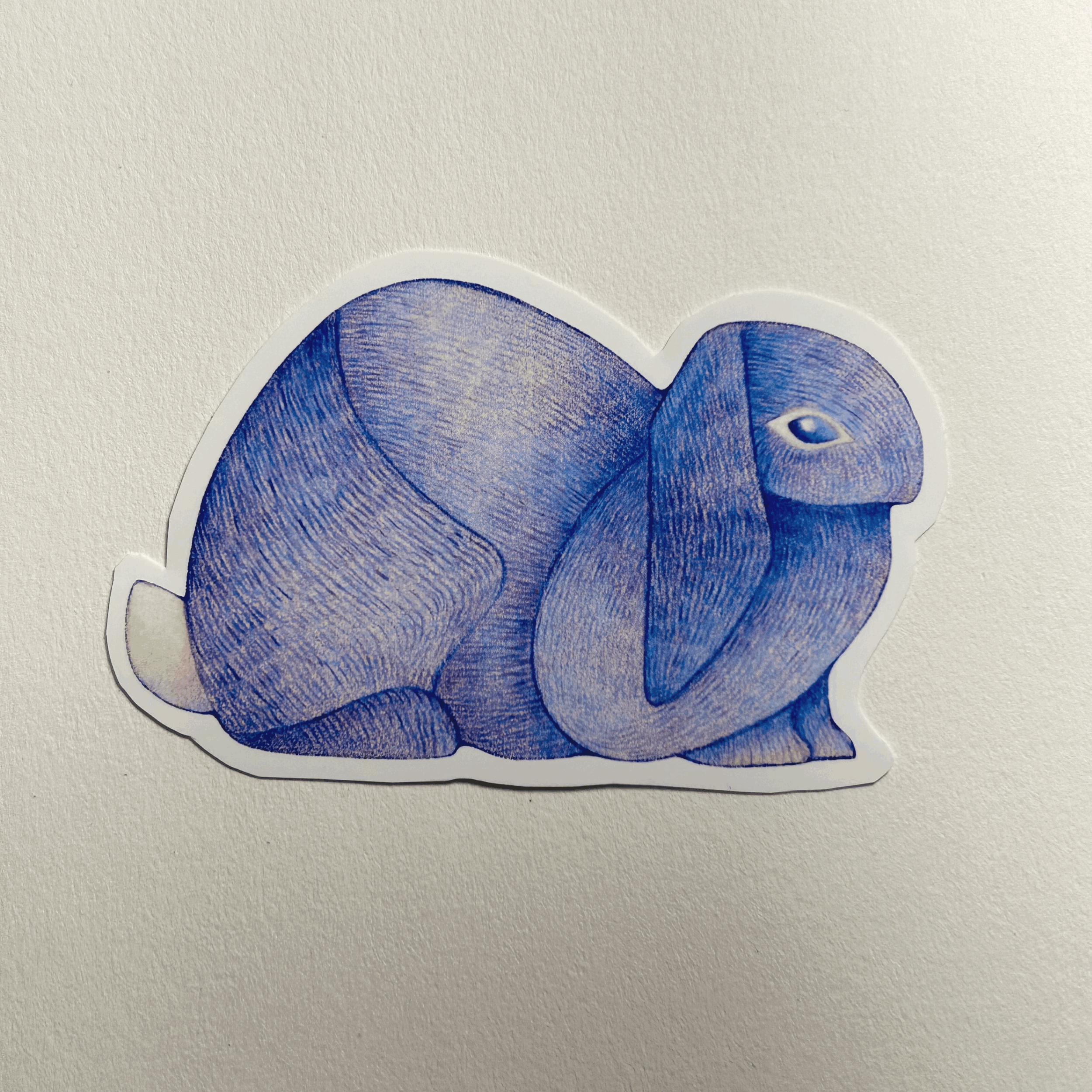 Indigo Rabbit Sticker