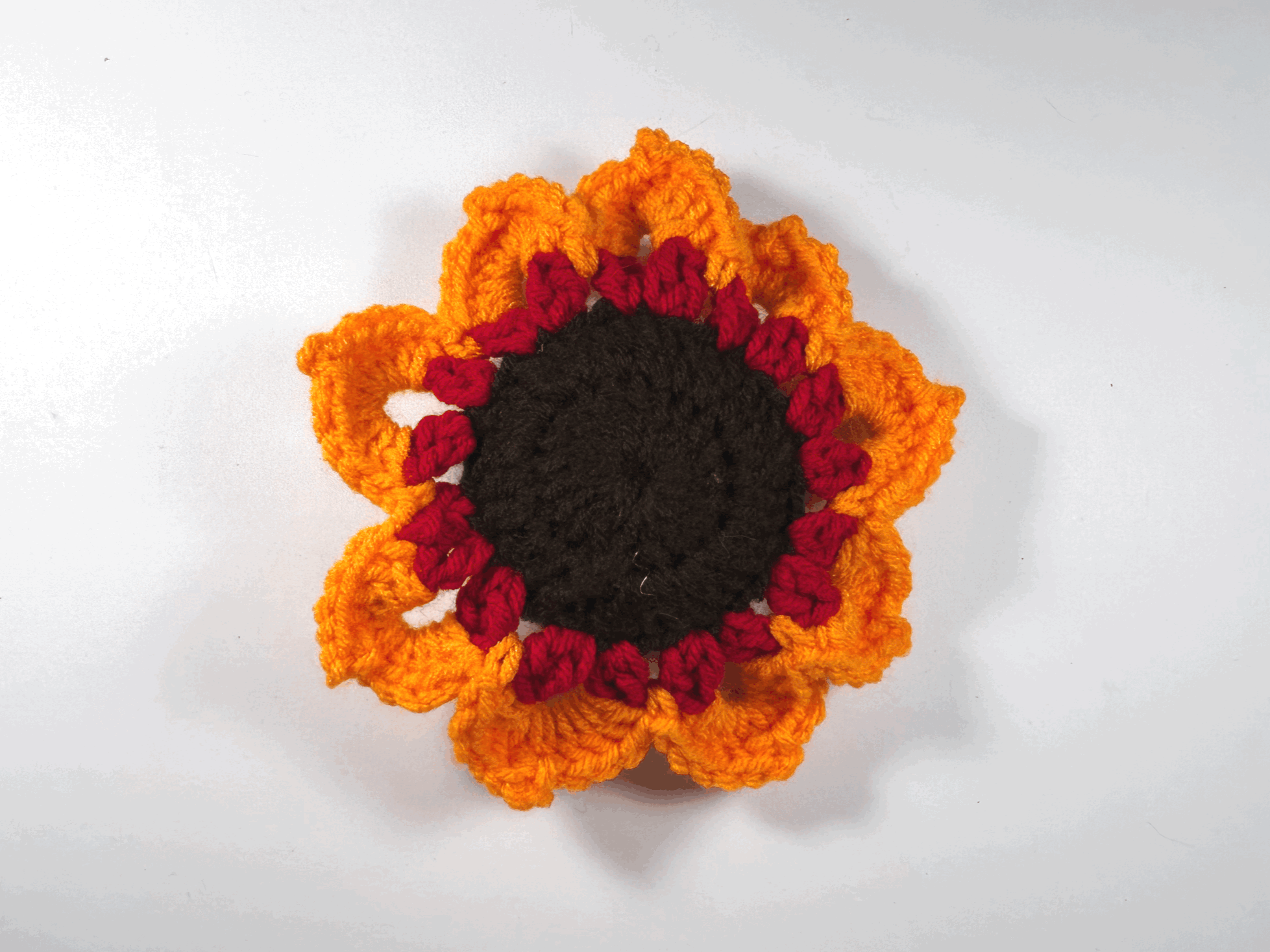 Red and Orange Squishy Sunflower