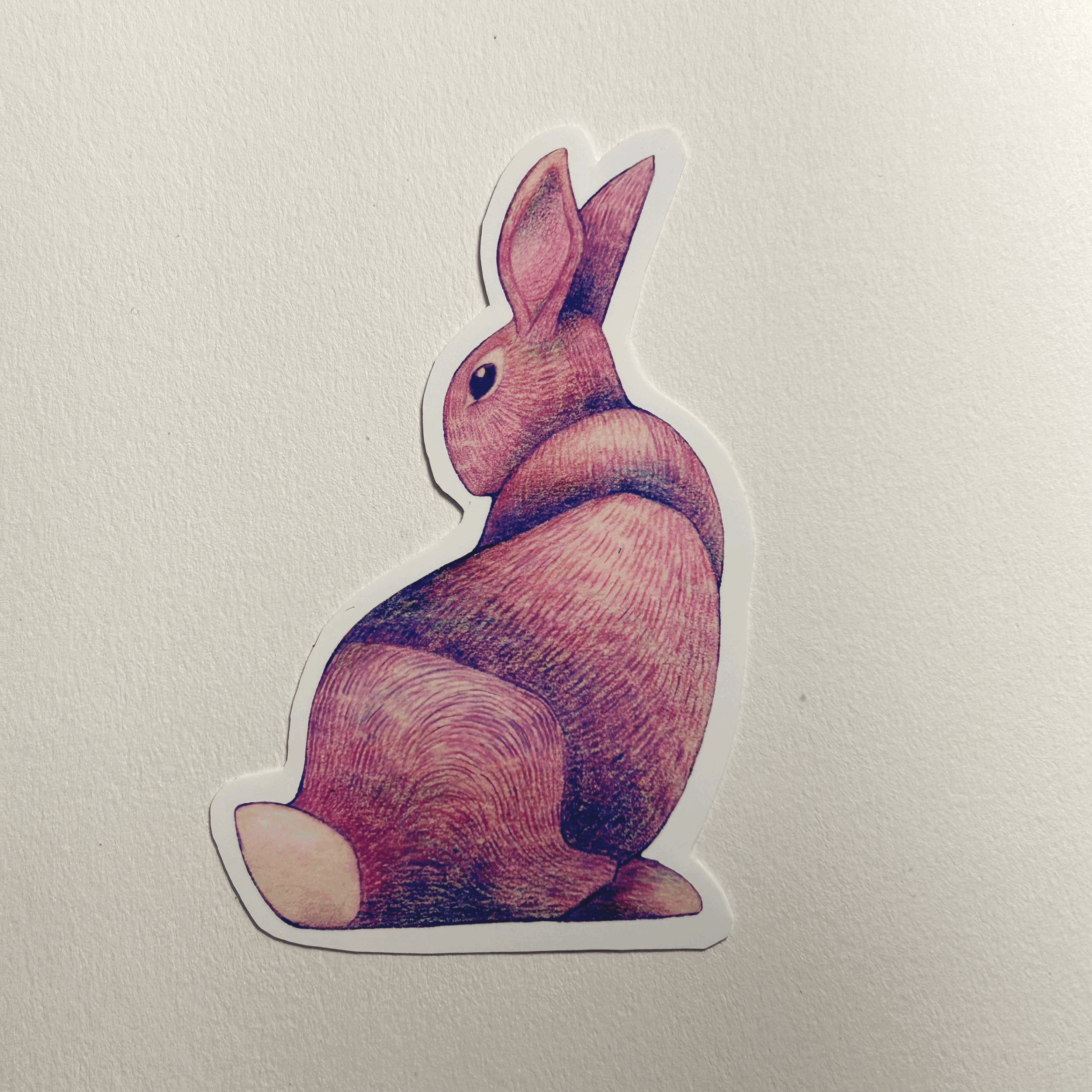 Purple Rabbit Sticker