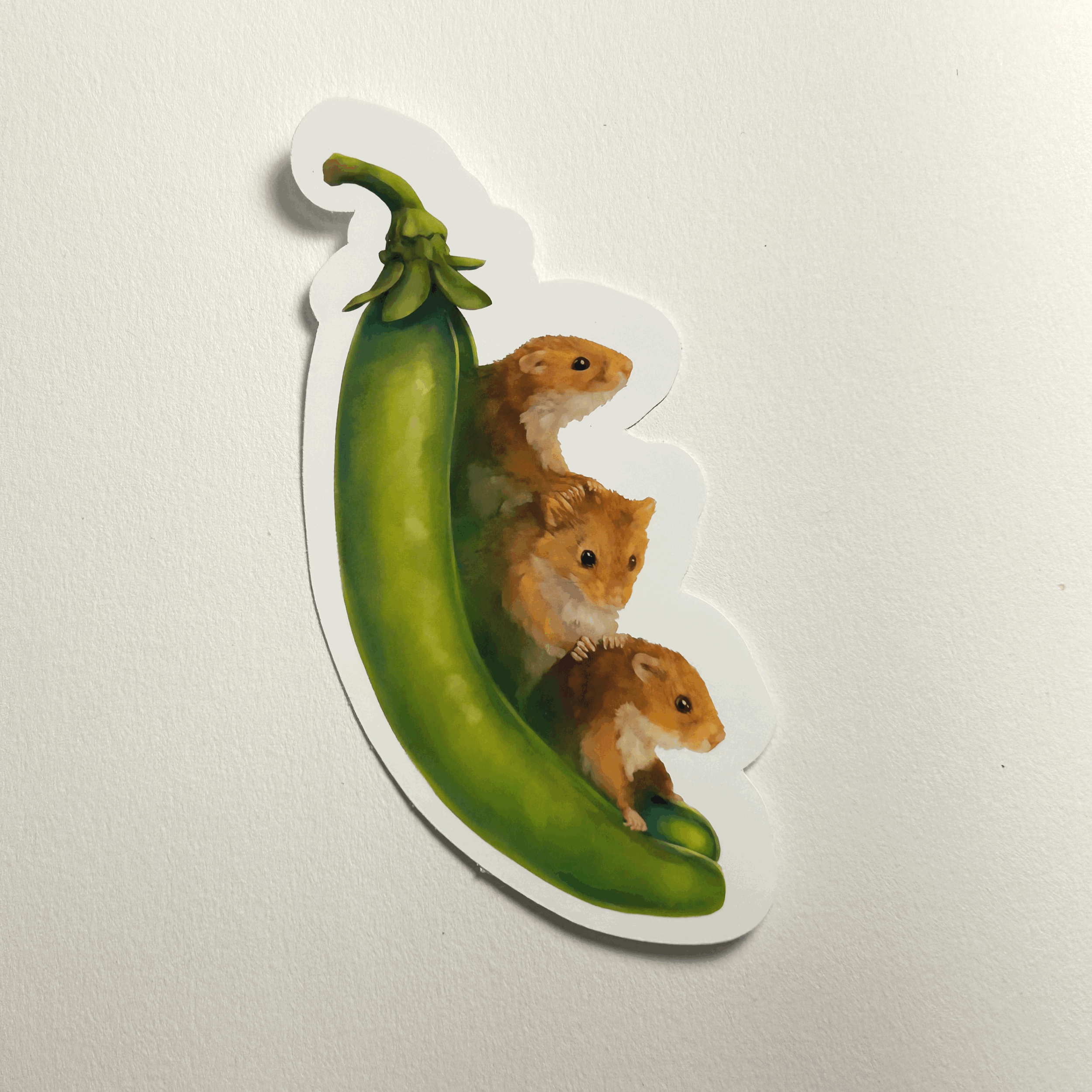 Mice in Pea Pod Sticker