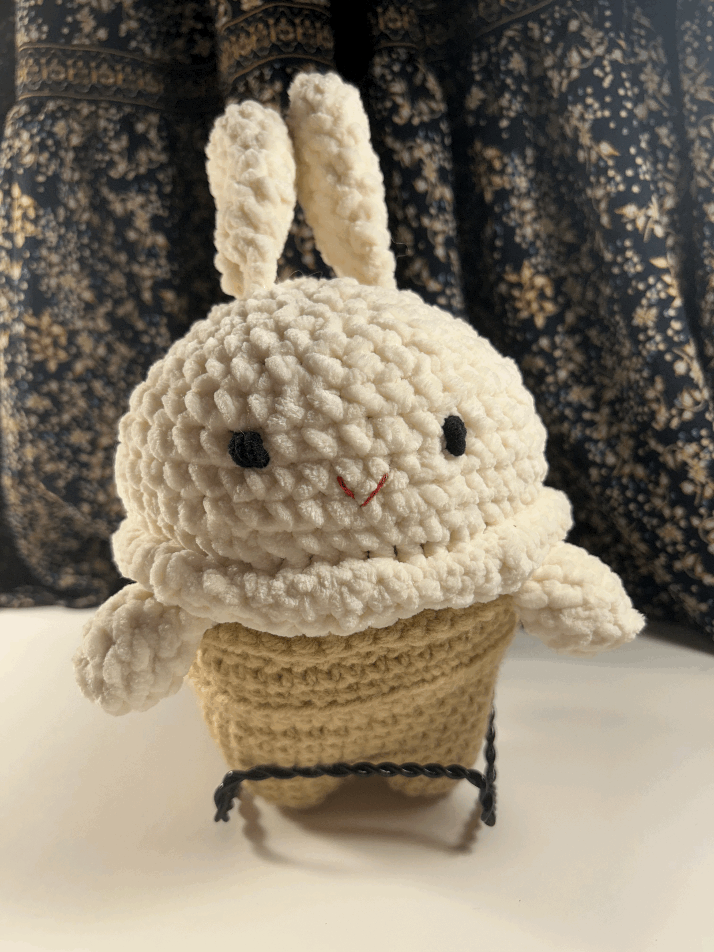 Large Vanilla Bunny Ice Cream Cone