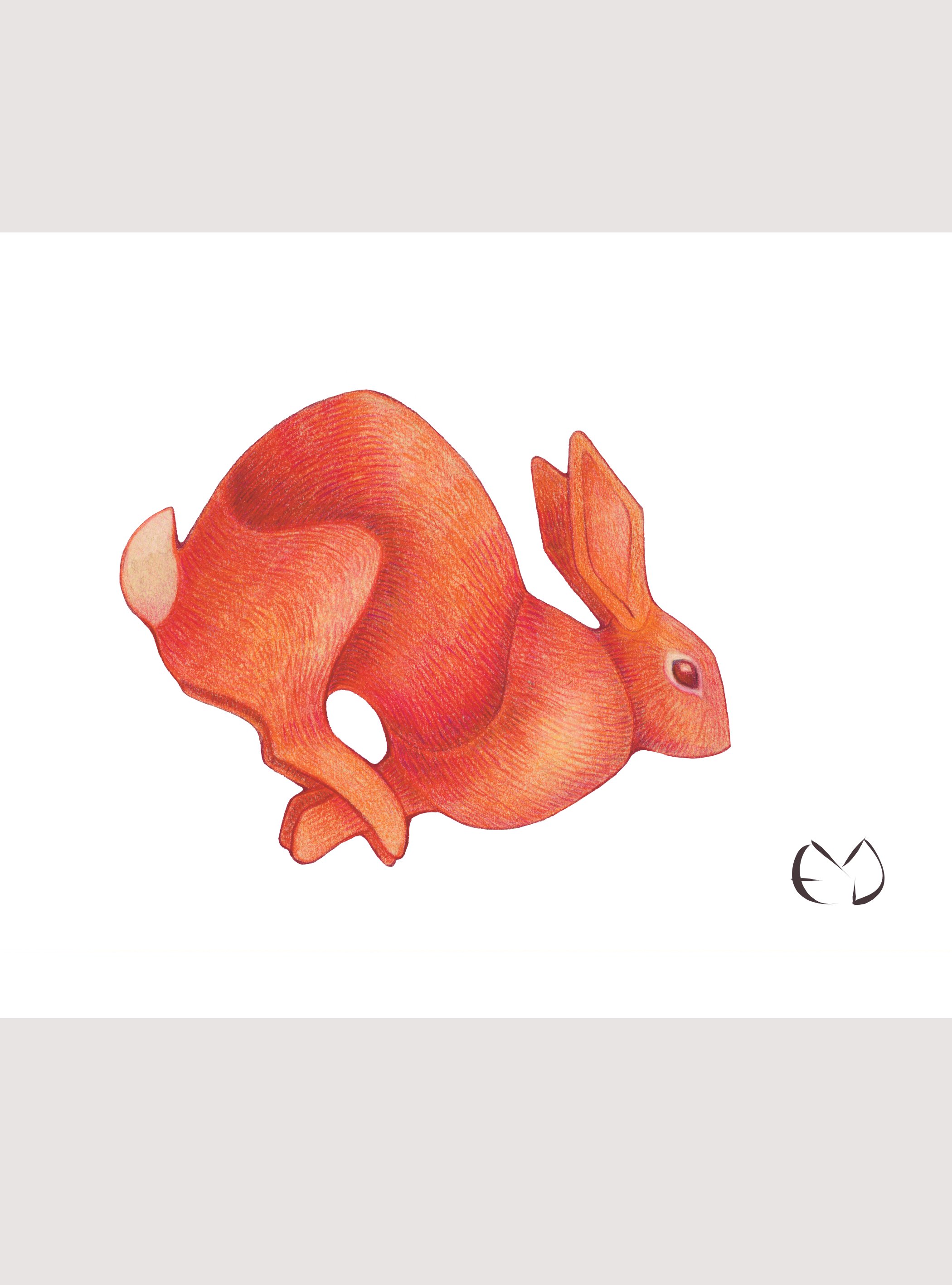 Red Rabbit Print