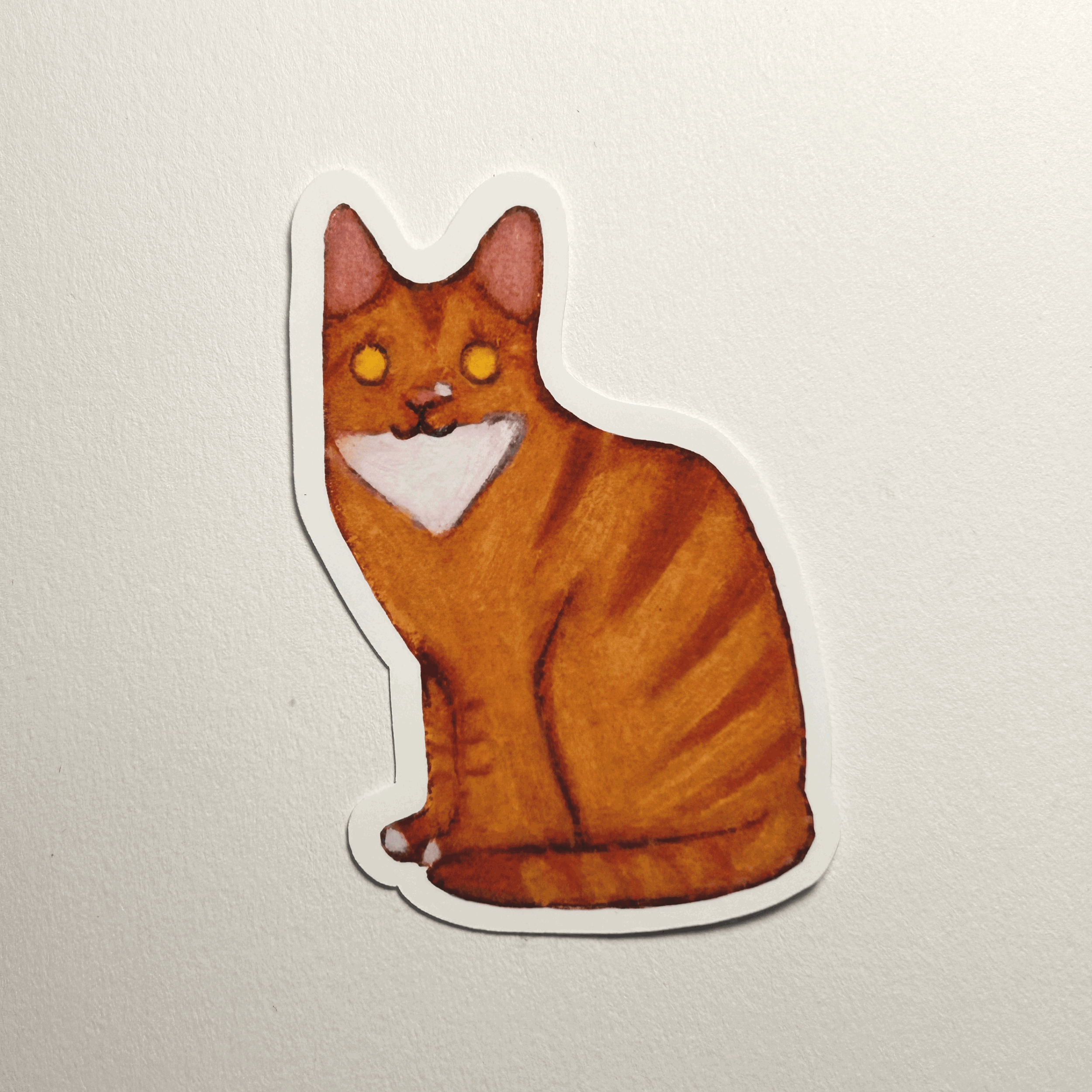 Orange Tabby Cat Sticker