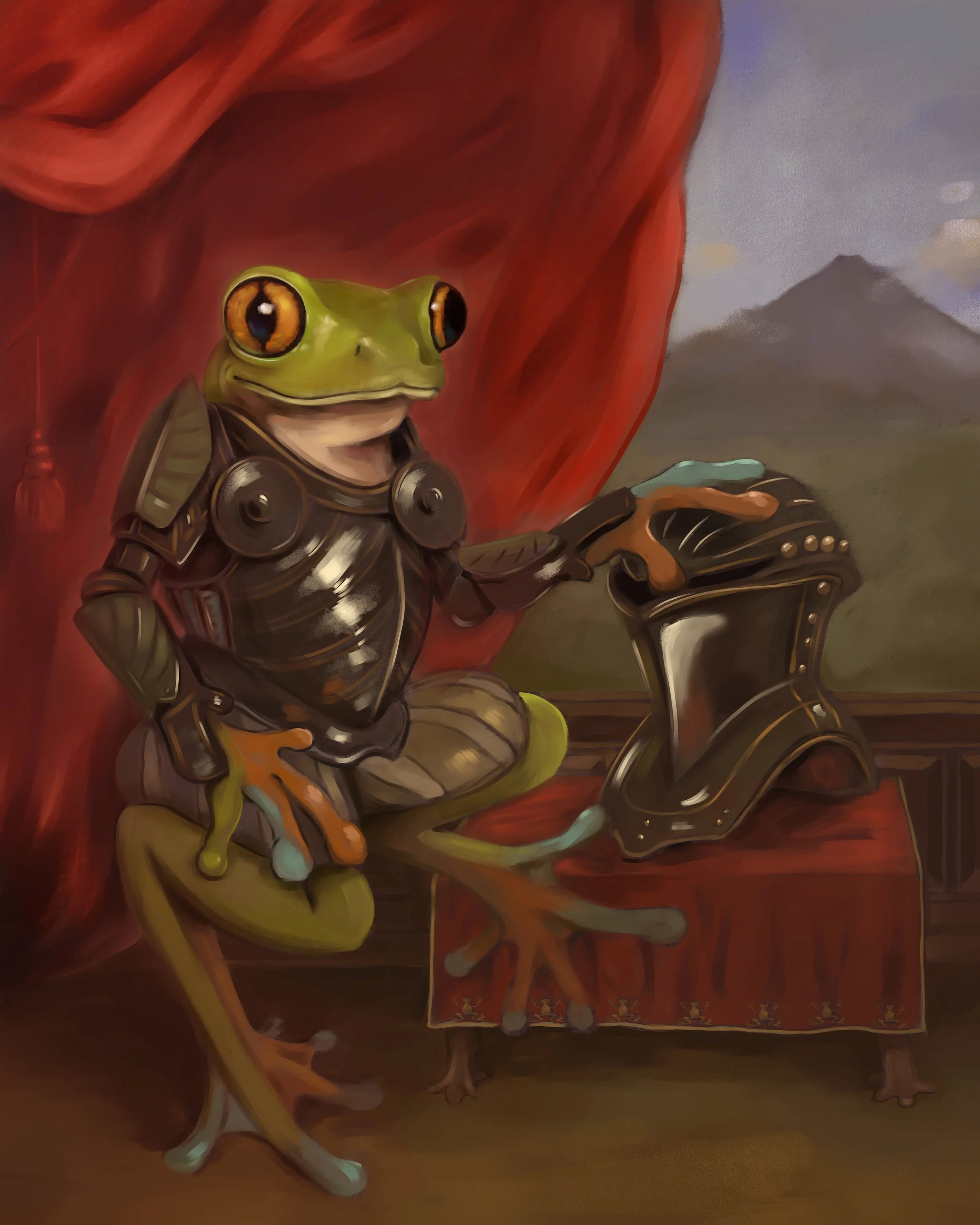 Royal Frog Portrait