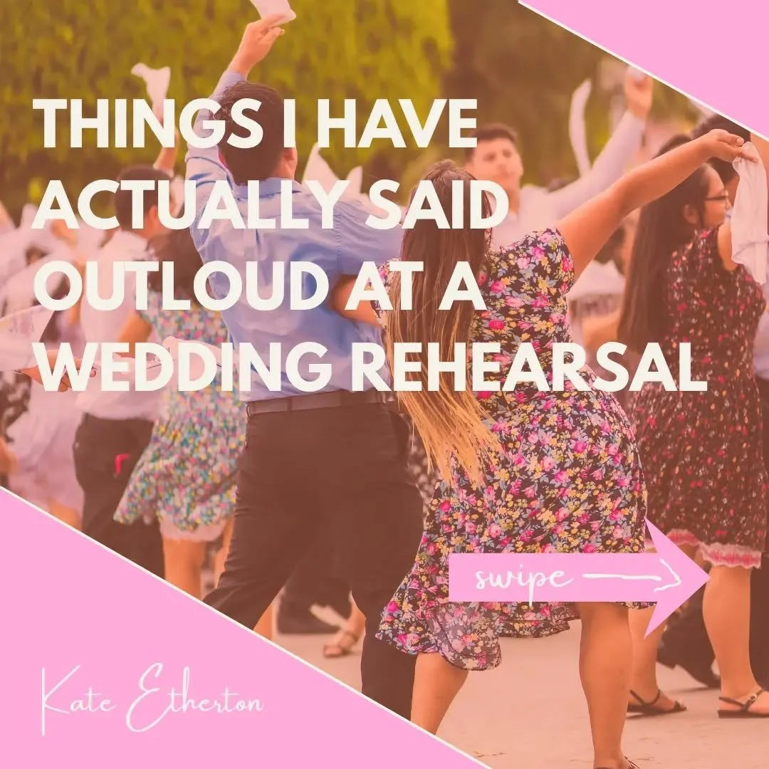 Rehearsals are one of the most important parts of my job. I will always insist on one.

I will also be honest with you about what they can and cannot prepare you for.

Swipe to the end. You'll see what I mean. 🧡
.
.
.
.
#weddinghumour #weddingcelebr