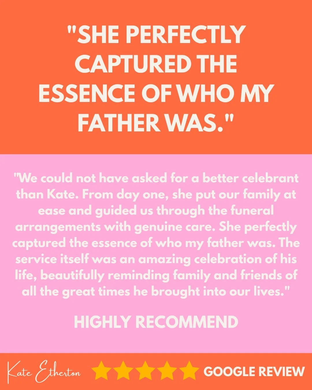 Being trusted to lead a funeral is one of the greatest privileges of this work.

To help a family through one of the hardest things they'll ever face &mdash; and to make sure the person they loved is remembered exactly as they were &mdash; matters mo