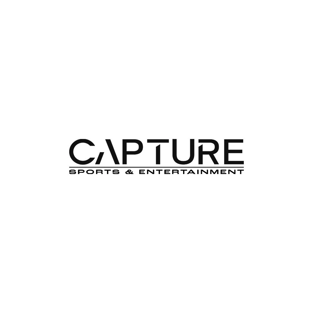 Capture Sports & Entertainment logo with black background, green and white text.