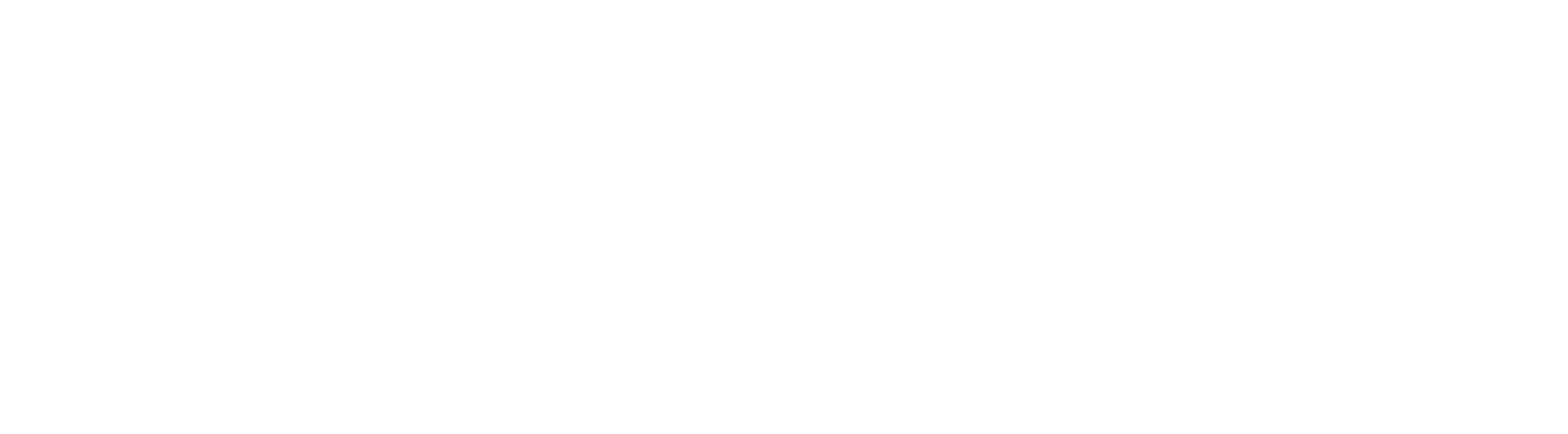 White stylized wave or sound wave icon on a black background.