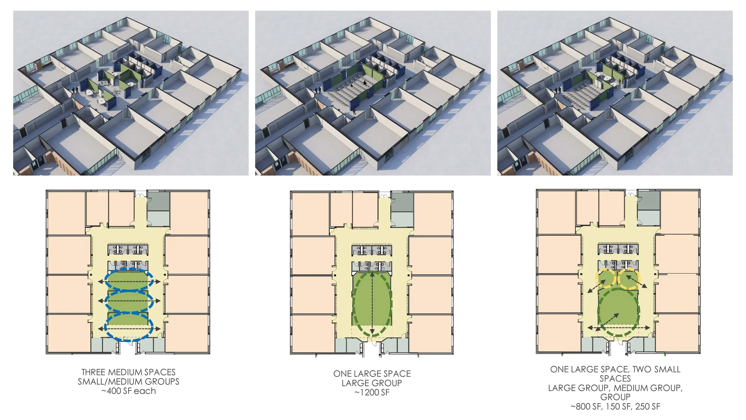 Renderings of revised layout for JD.