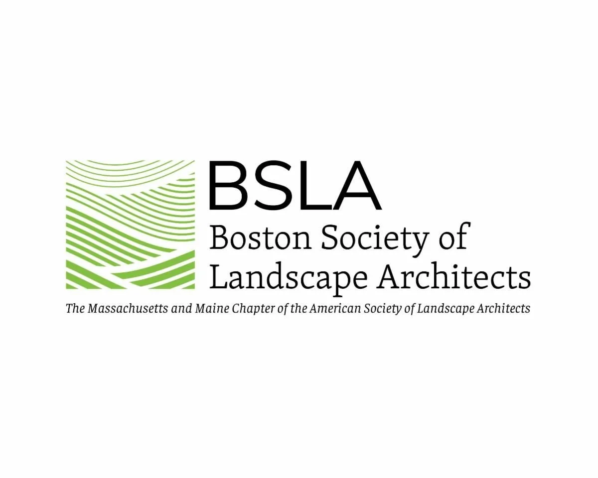 Boston Society of Landscape Architects (BSLA) logo.