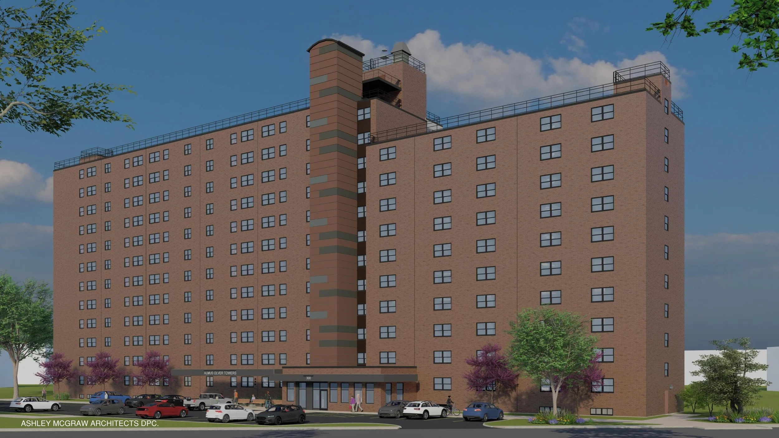 Groundbreaking Celebration Held for Syracuse’s Almus Olver Towers Renovation