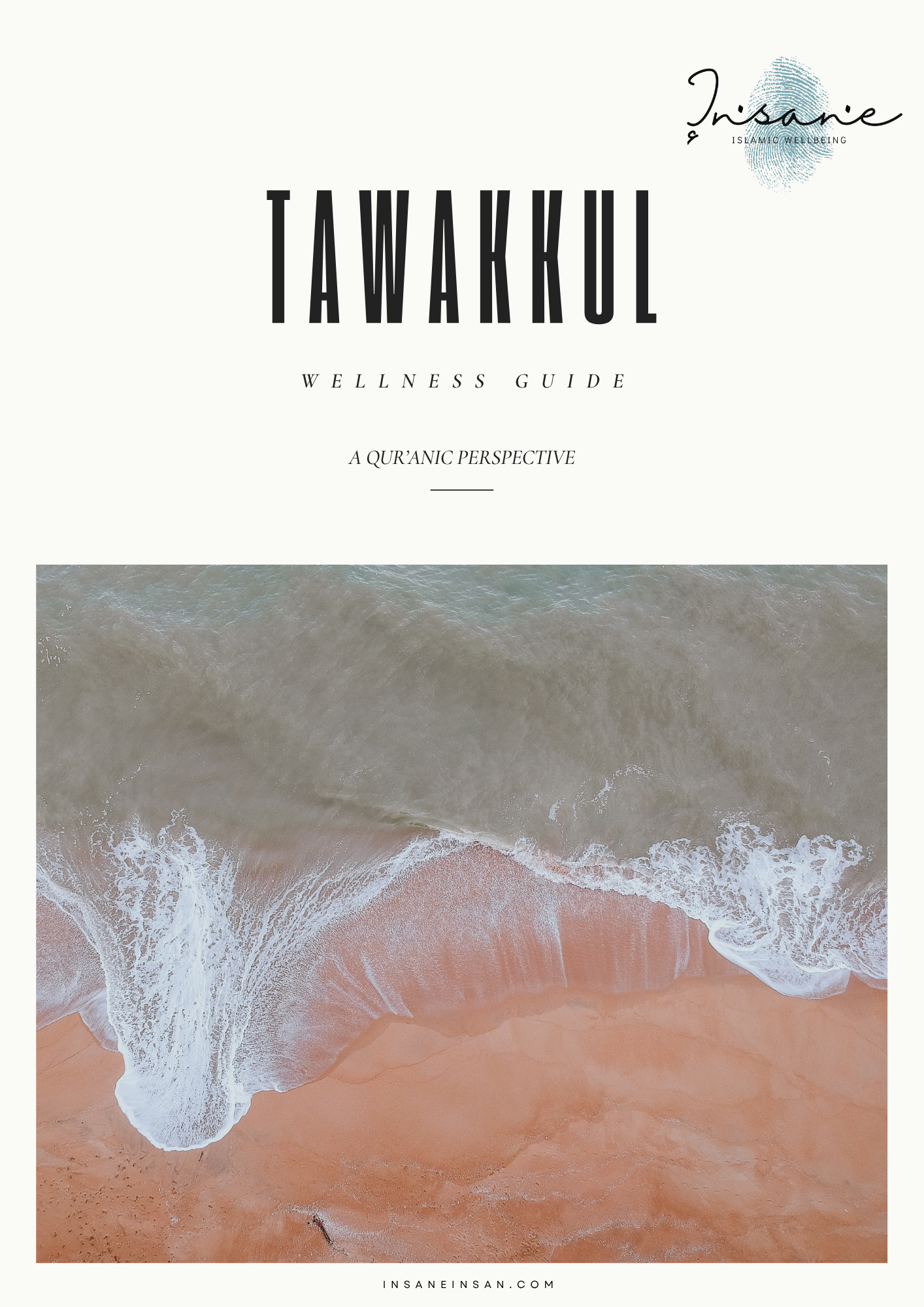View of a sandy beach with ocean waves washing ashore, and water colors transitioning from green to pinkish hues.
