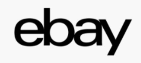 eBay logo in black text on a white background