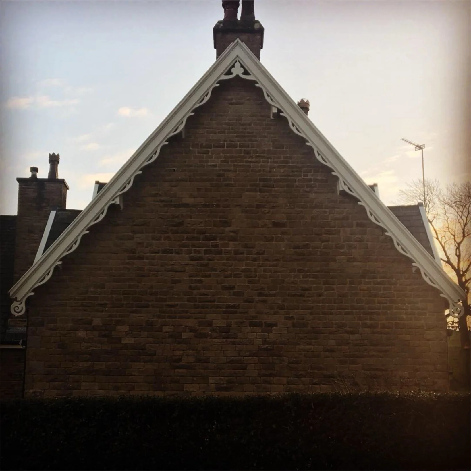Listed building in Cheshire. Barge boards restored and replaced.