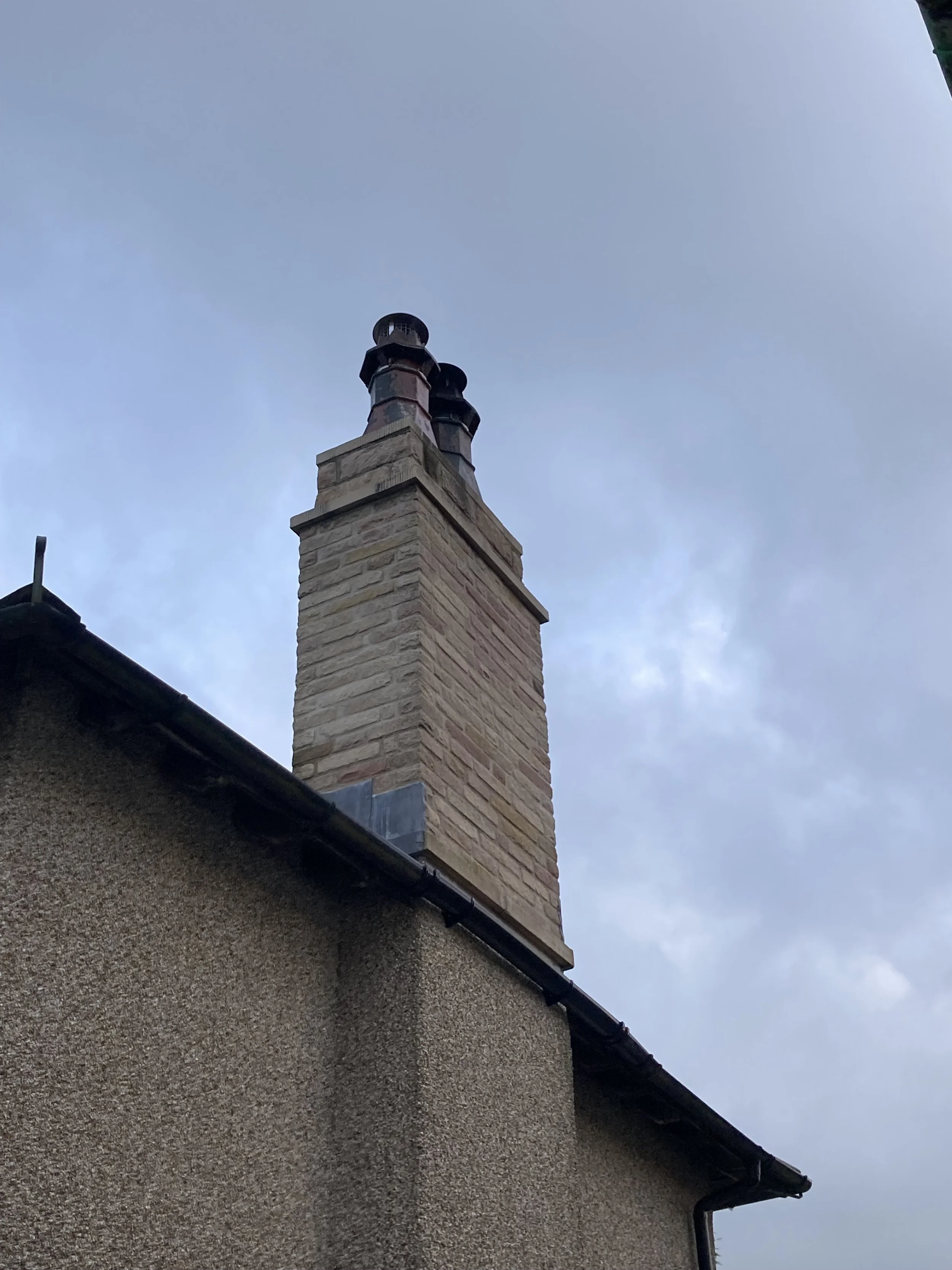 Chimney rebuild in Harpur Hill near Buxton