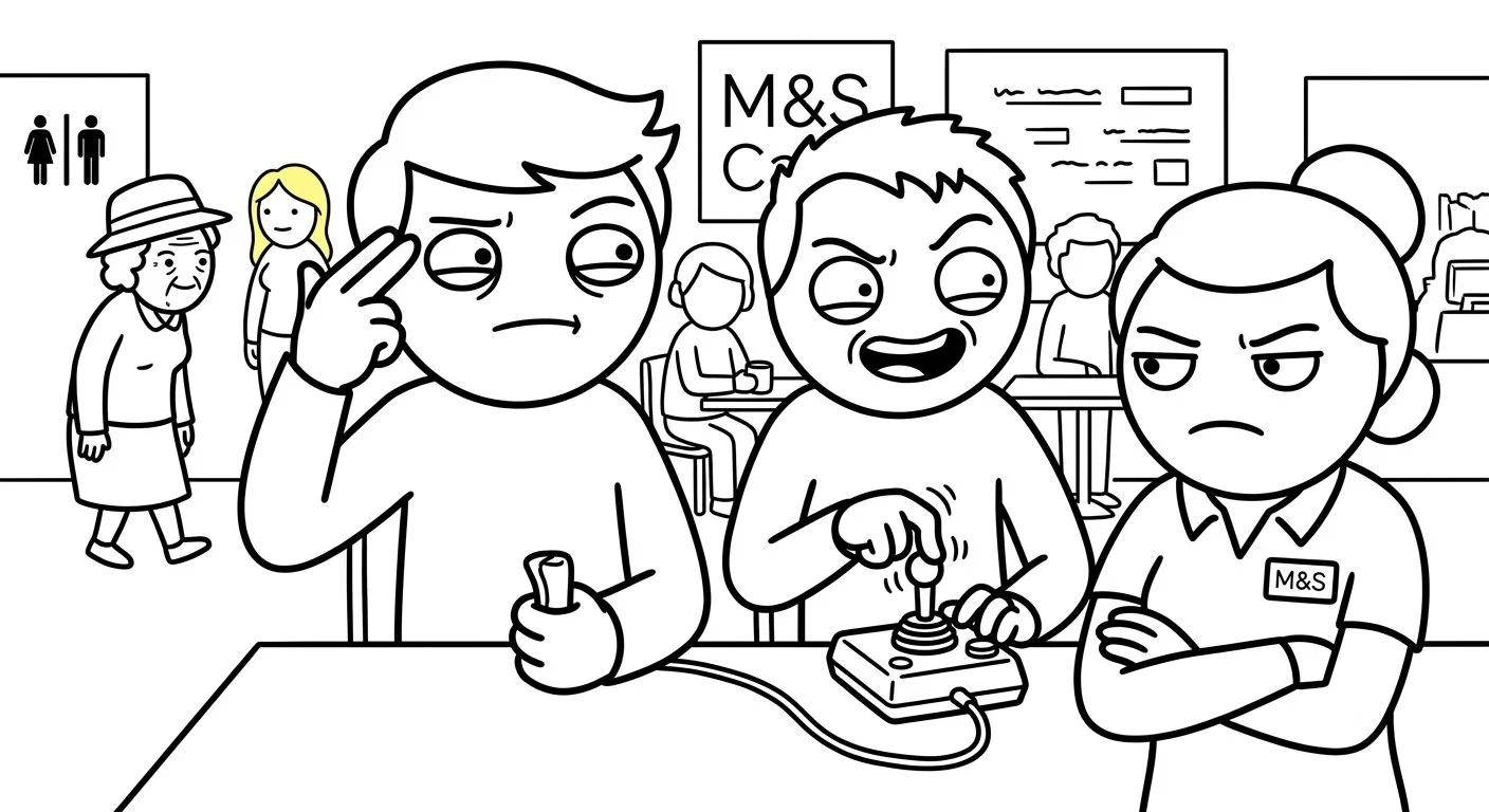 Controlling People with a ZX Spectrum Joystick in Marks & Spencer | Blog