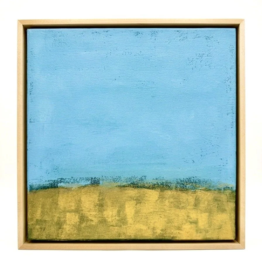 Harvest | Acrylic on 12"x12" canvas in maple floating frame $400