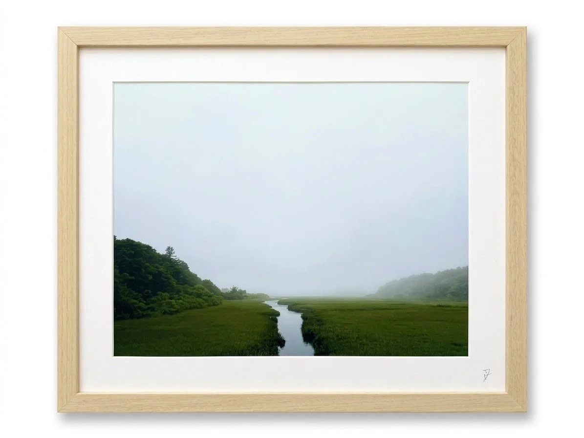 Foggy Marsh
11"x14" glicee print with archival mat in wooden frame: $450