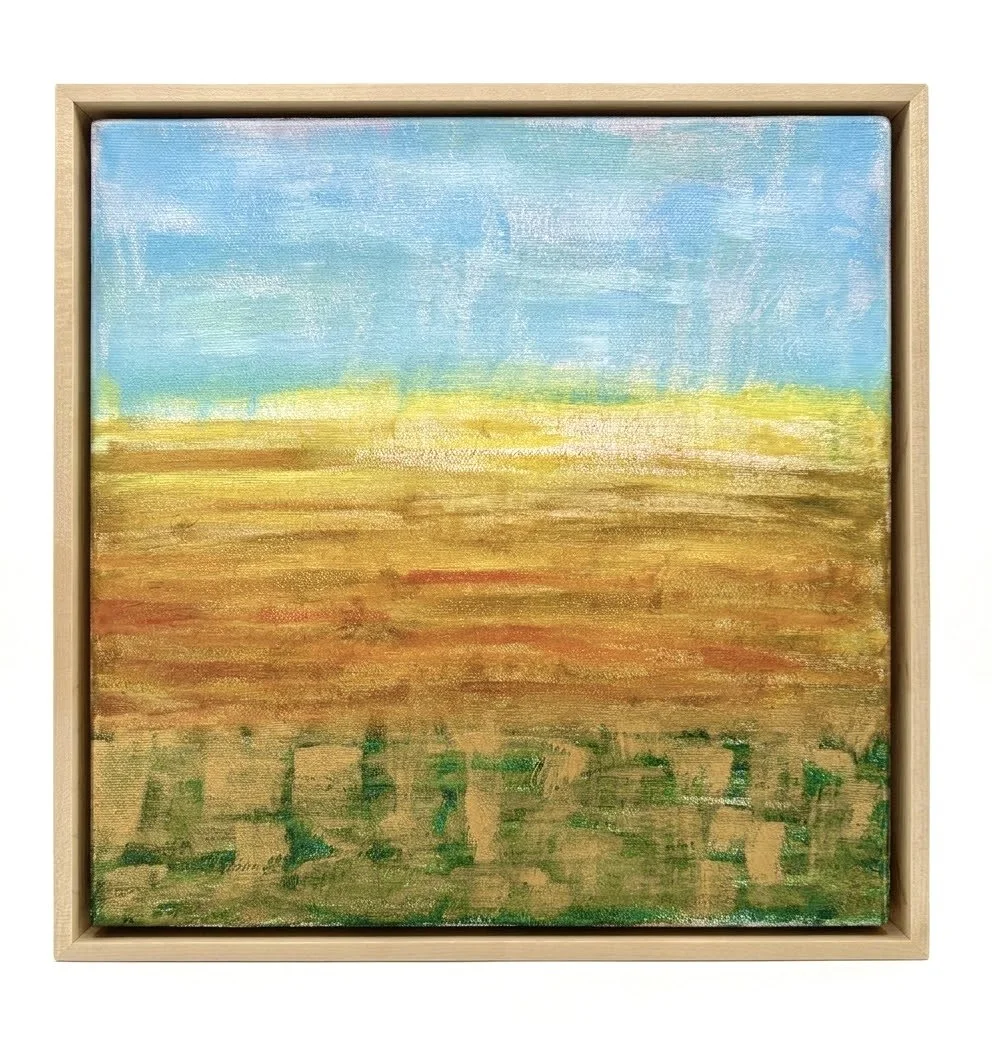 Autumn Marsh | Acrylic on 12"x 12" canvas in maple floating frame
$400