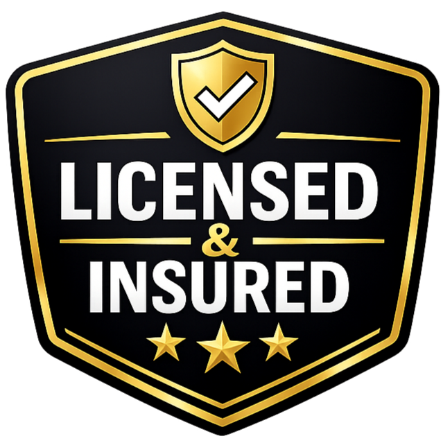 Licensed and insured remodeling contractor badge for Gold Oak Remodeling serving Dallas–Fort Worth and surrounding areas.