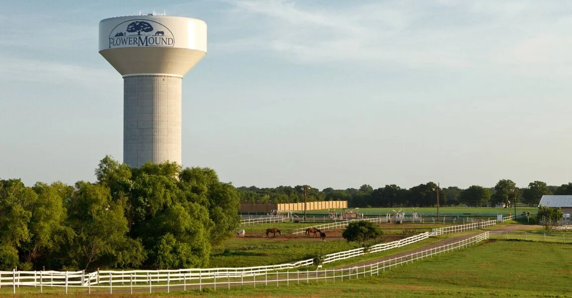 Water tower flower mound