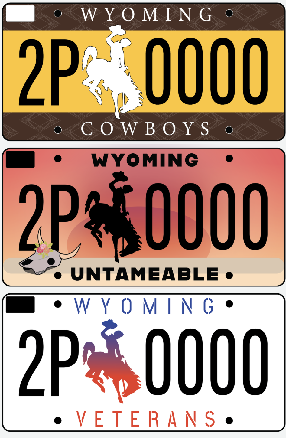 Wyoming License Plates