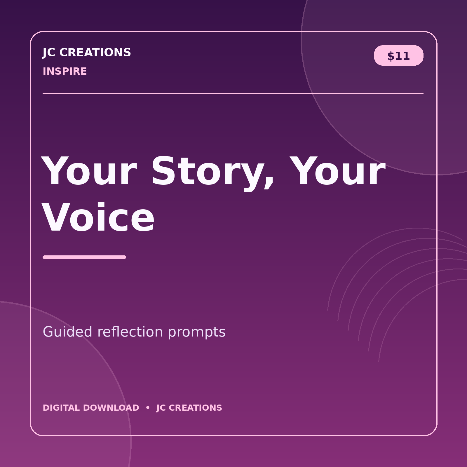 Your Story, Your Voice - Guided Reflection Prompts