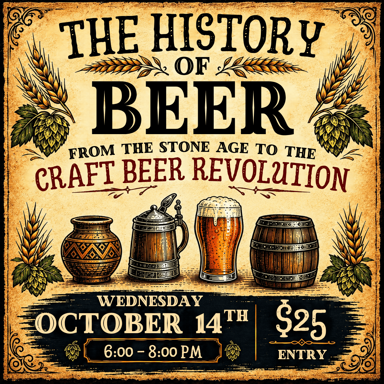 history of beer flyer