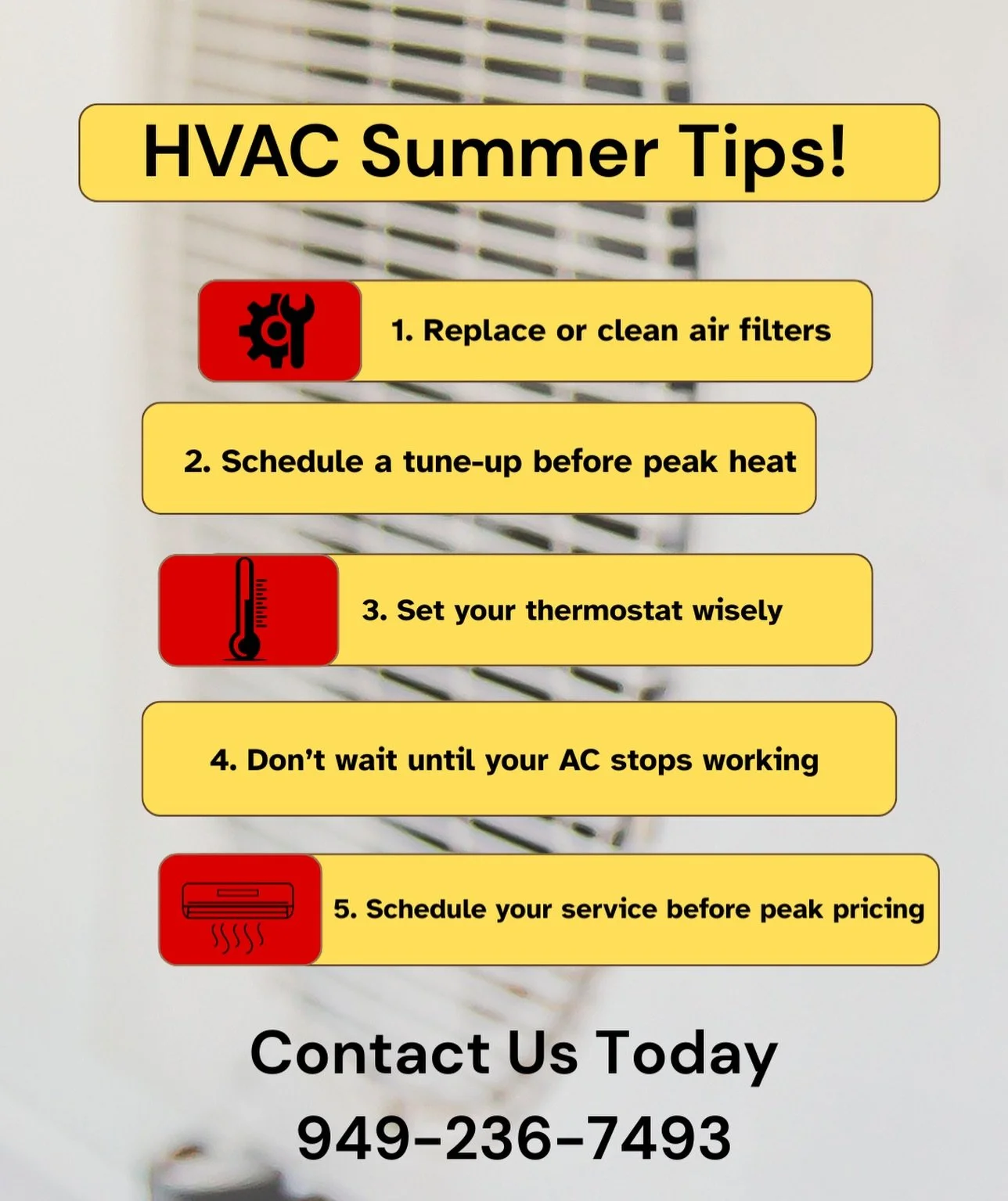 💡 Don&rsquo;t wait for a 90&deg;+ day to find out your AC is struggling. Summer is around the corner. Get ahead now and avoid peak season pricing.

At One Hour Heating &amp; Air Conditioning of Mission Viejo, we are the best HVAC company in Orange C
