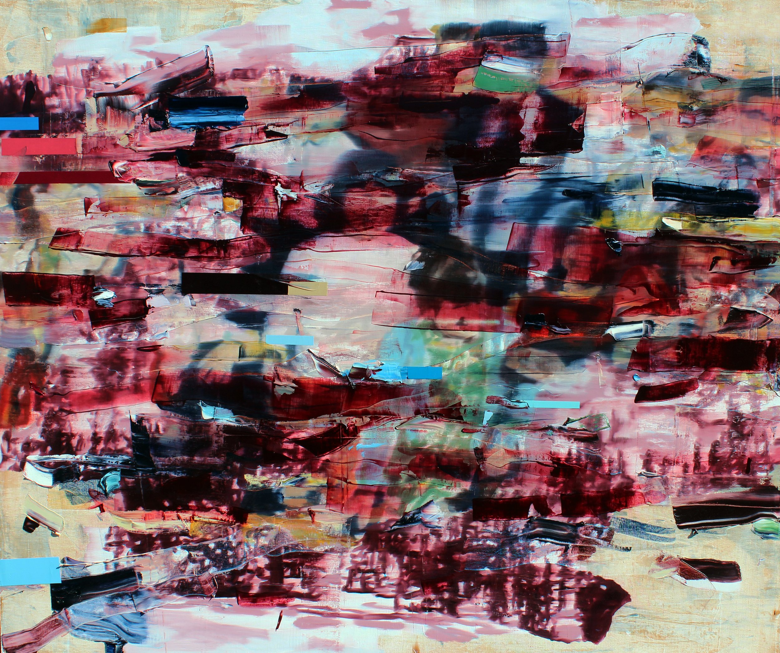 Stay Awhile My Inner Child, 2013, oil and acrylic on canvas, 60" x 72"