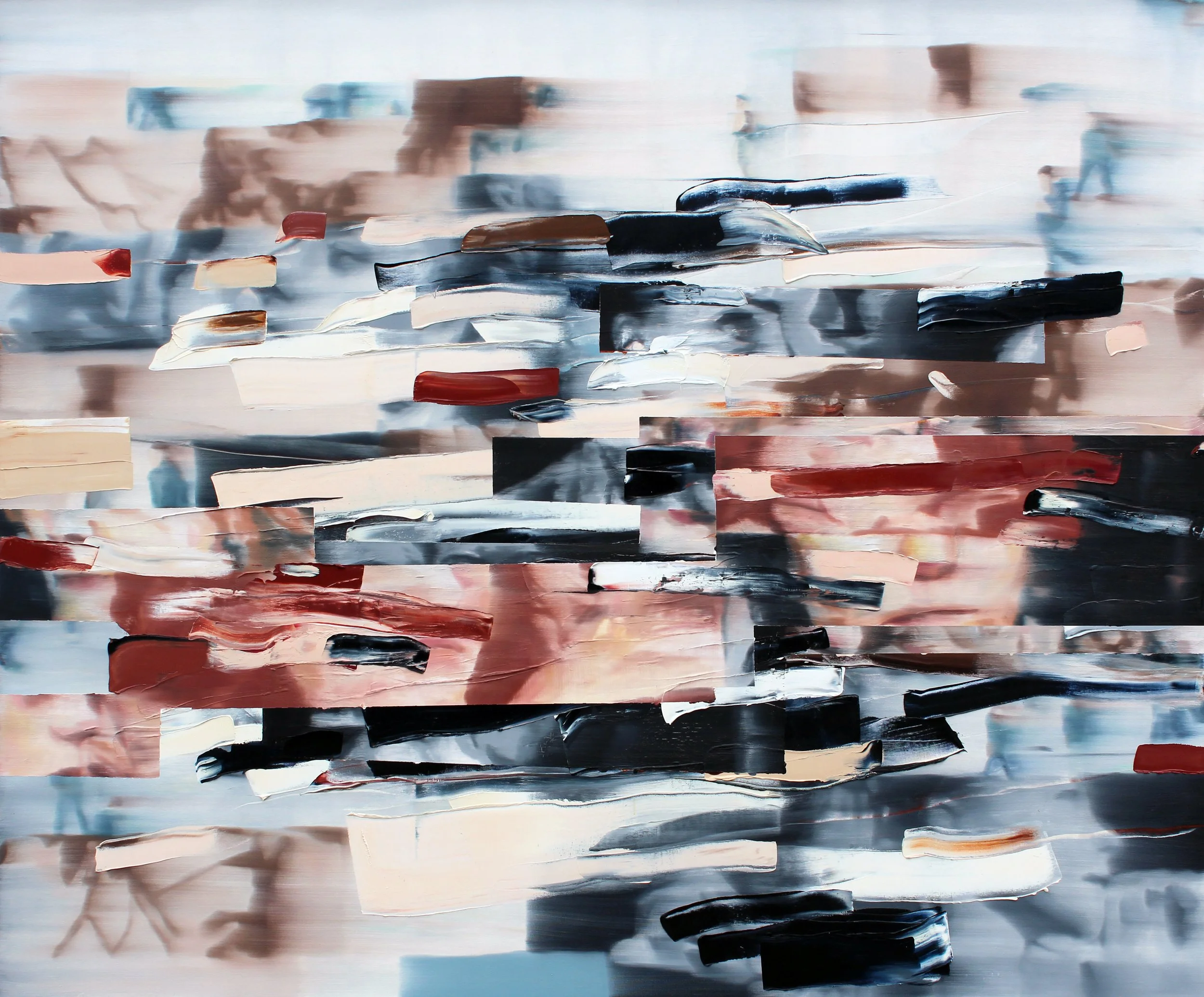 Rush, 2025, oil on canvas, 60" x 72"
