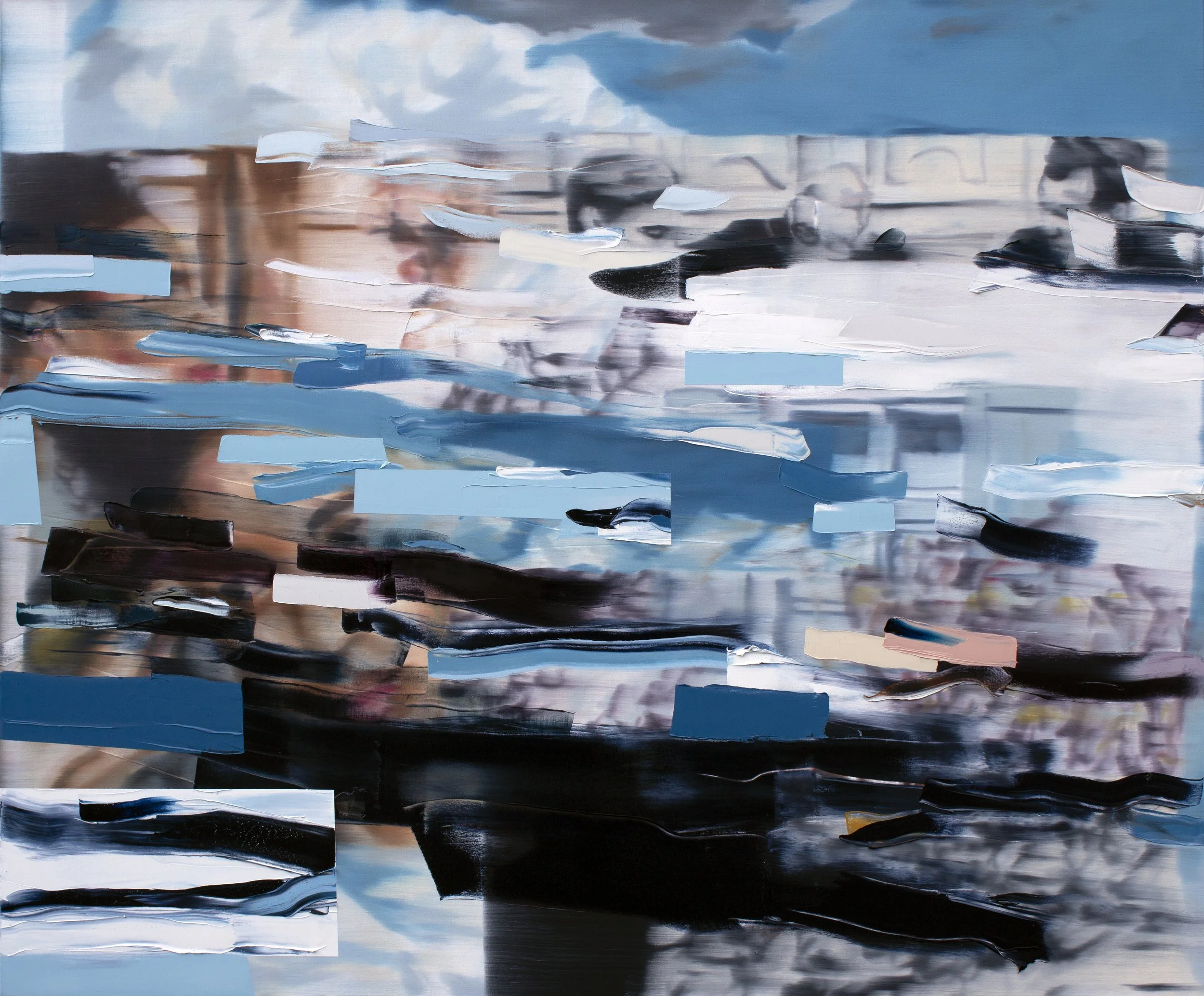 Opening, 2021, oil on canvas, 60" x 72" 
