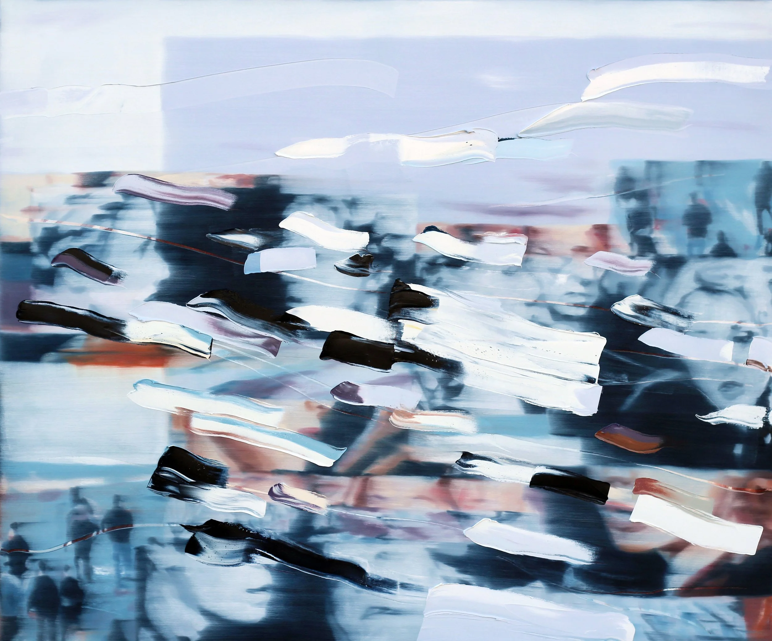 Changeable Like The Sea, 2026, oil on canvas, 50" x 60"