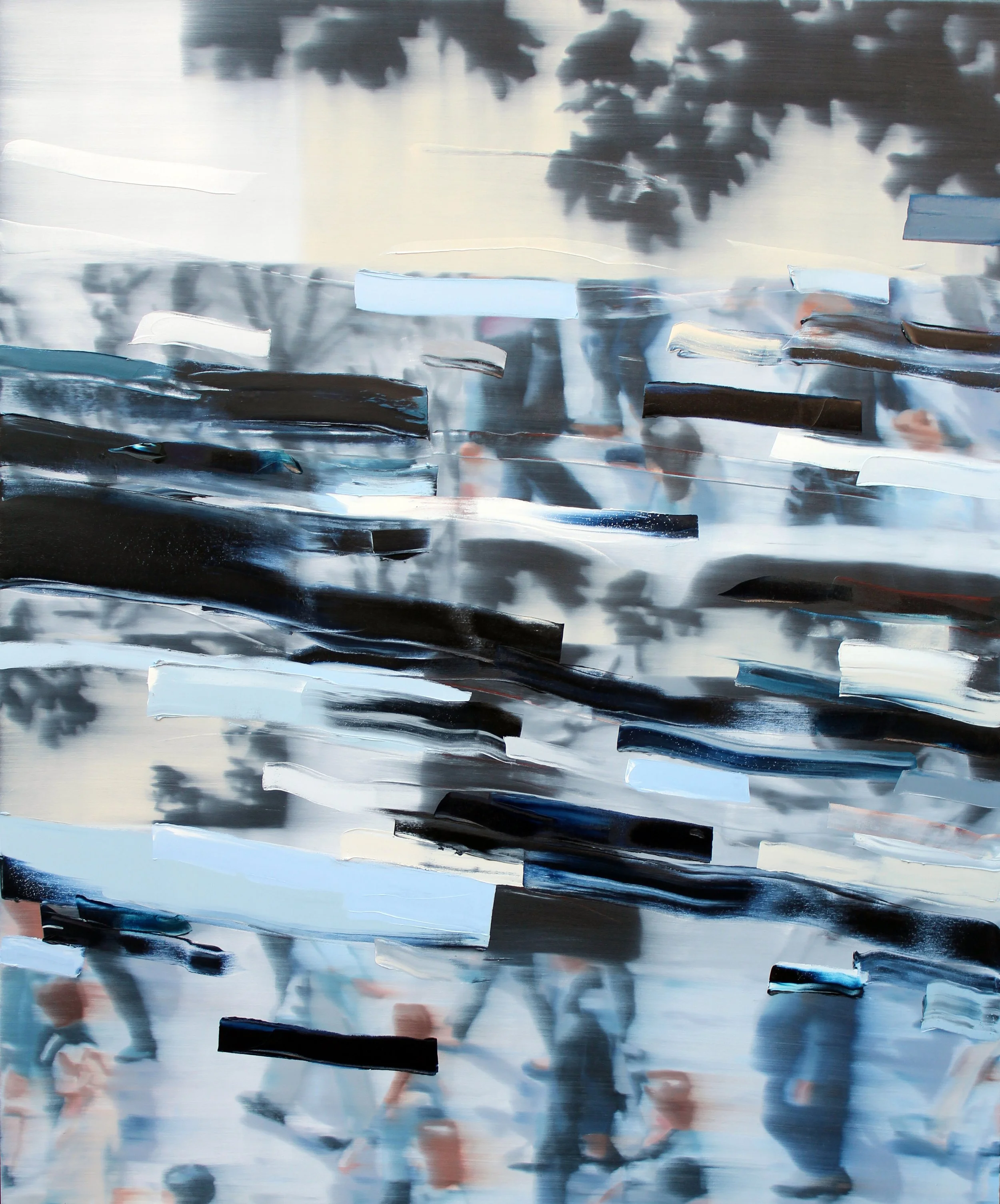 Intersection, 2022, oil on canvas, 72" x 60" 