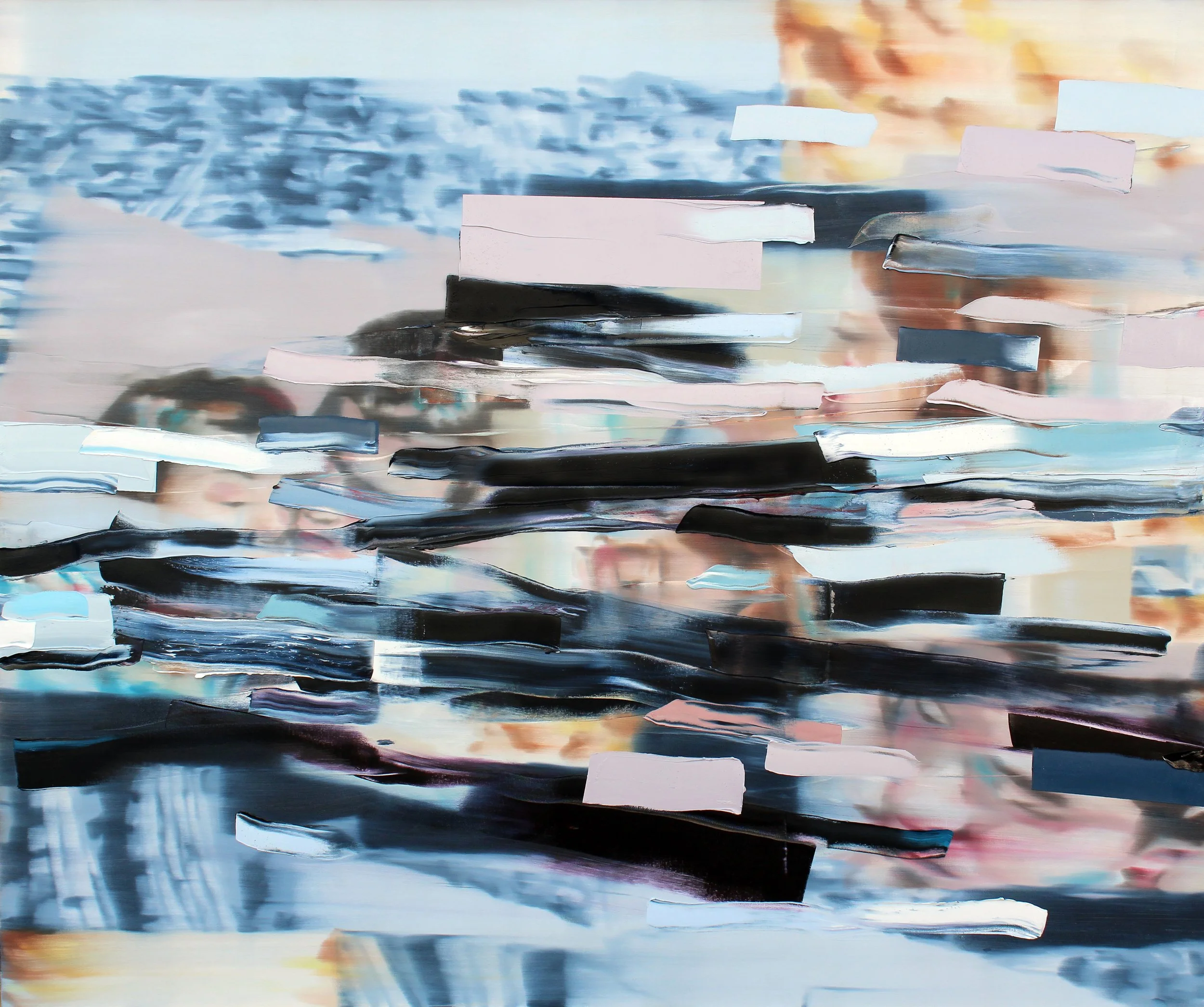 A Thread, 2022, oil on canvas, 60” x 72”