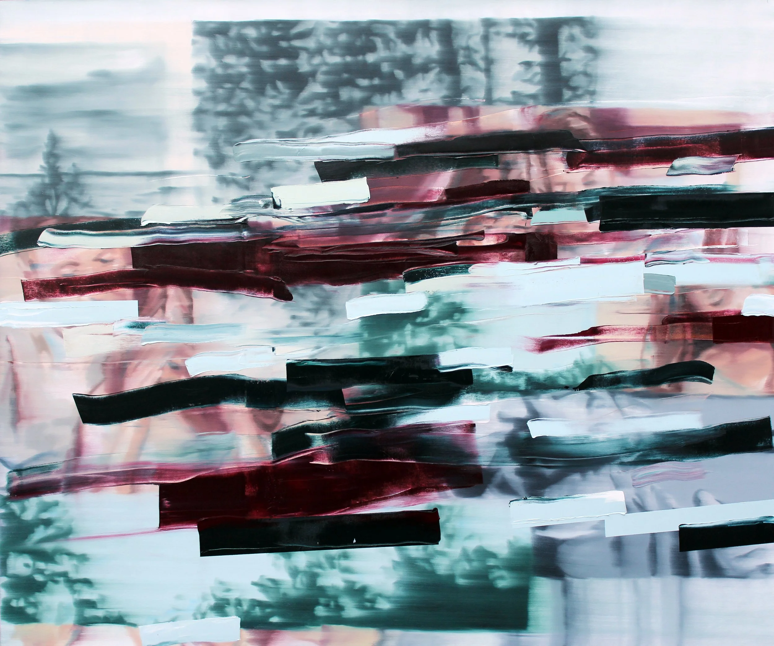 Hover Wide The Breach, 2022, oil on canvas, 60” x 72”
