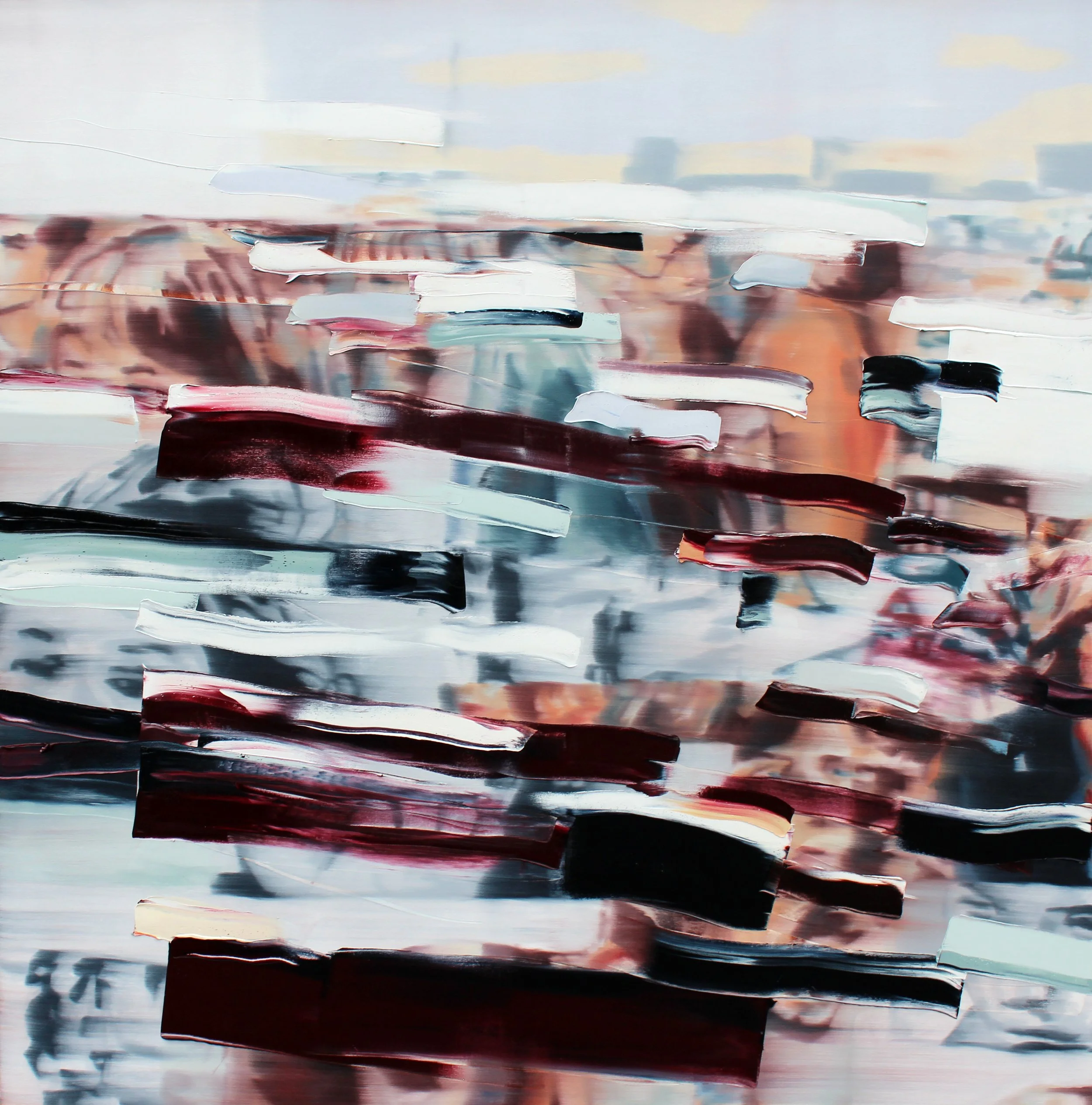 Intersection, 2024, oil on canvas, 60" x 60"