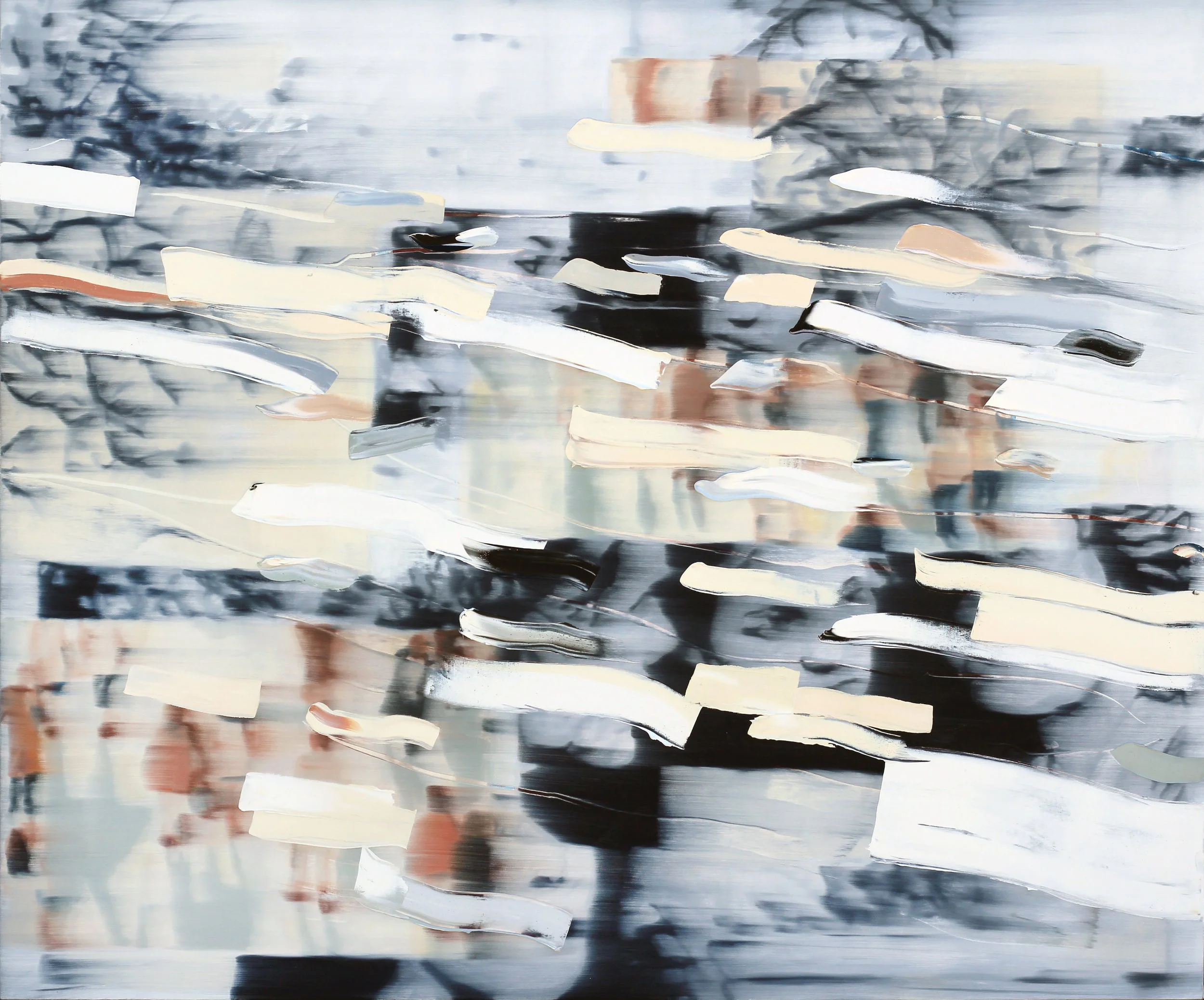 Our Crooked Timbers, 2026, oil on canvas, 60" x 72"