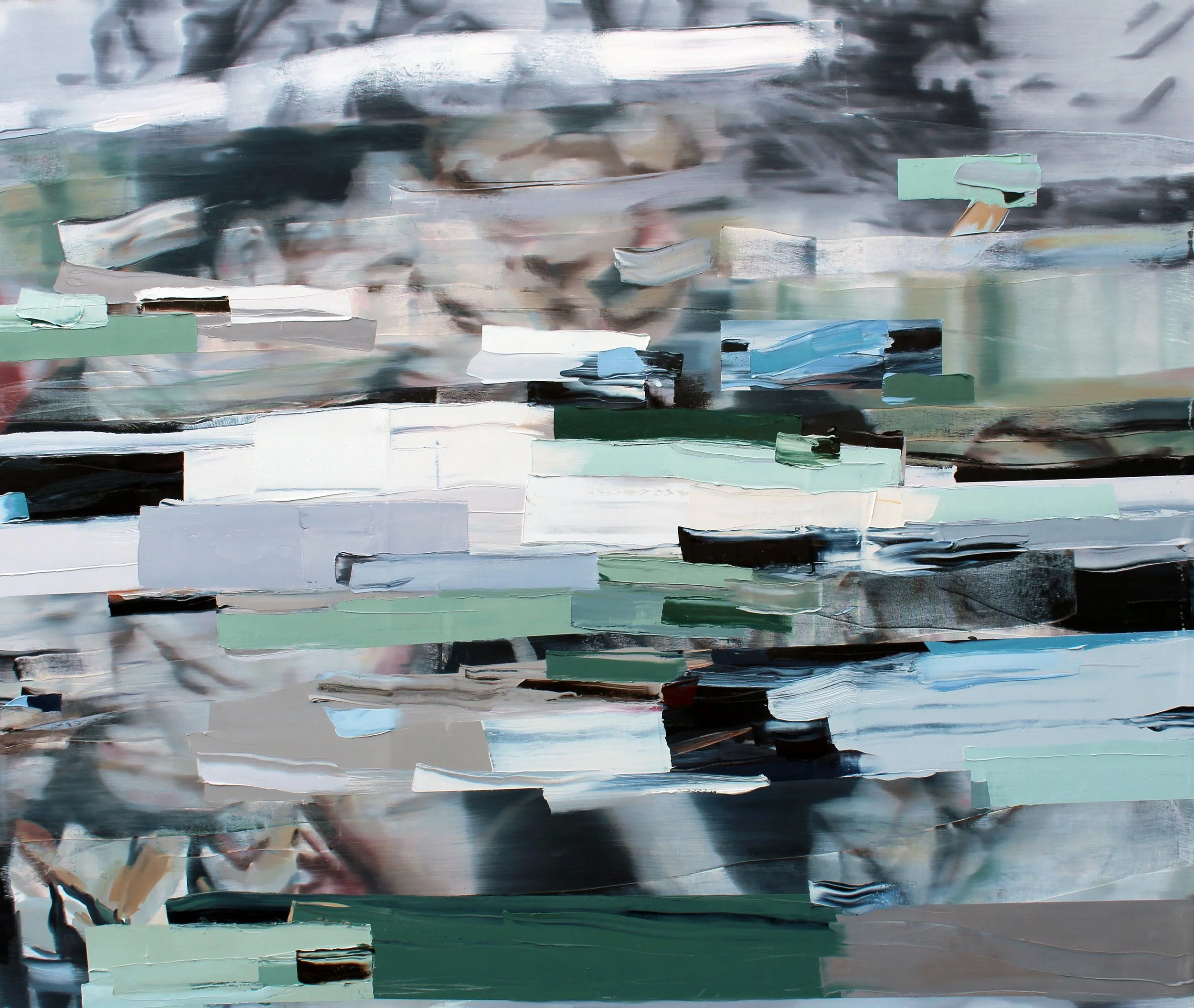 A Silent Swaying Breath, 2016, oil and acrylic on canvas, 60" x 72" 