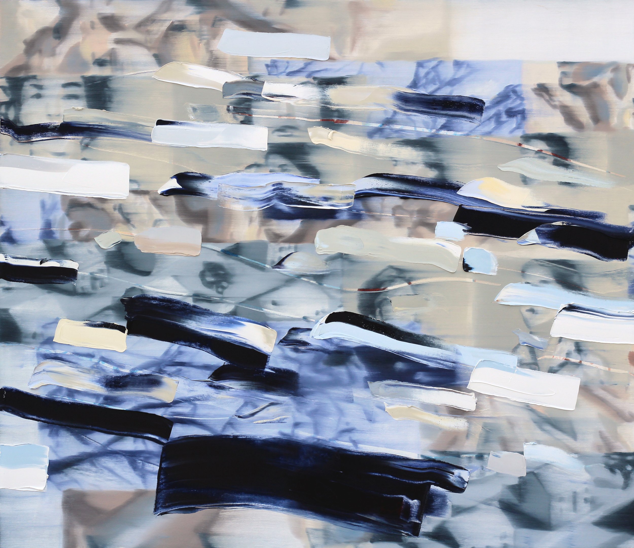 More Facsimiles, 2026, oil on canvas, 38" x 44"