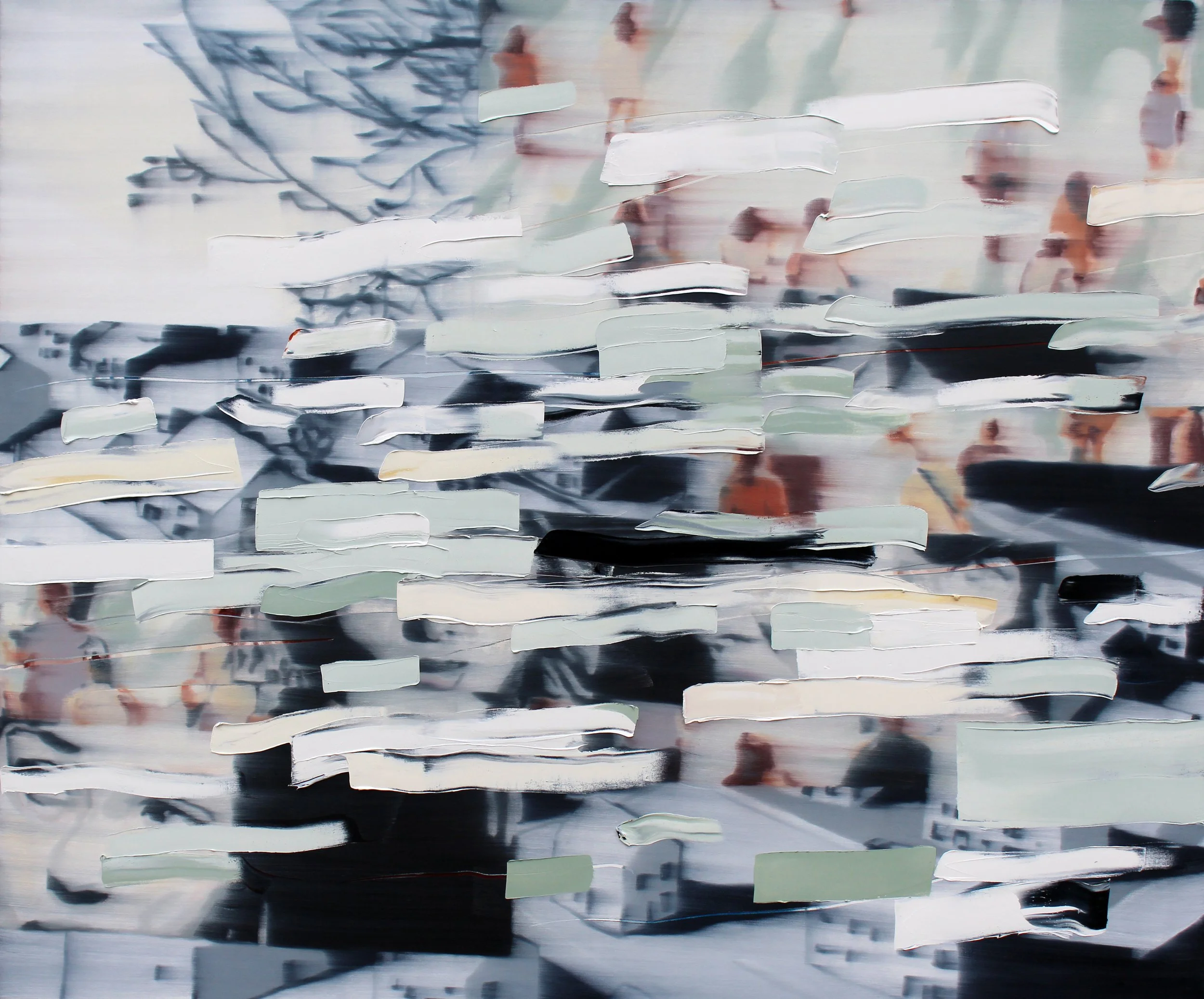 Levitation, 2025, oil on canvas, 60" x 72"