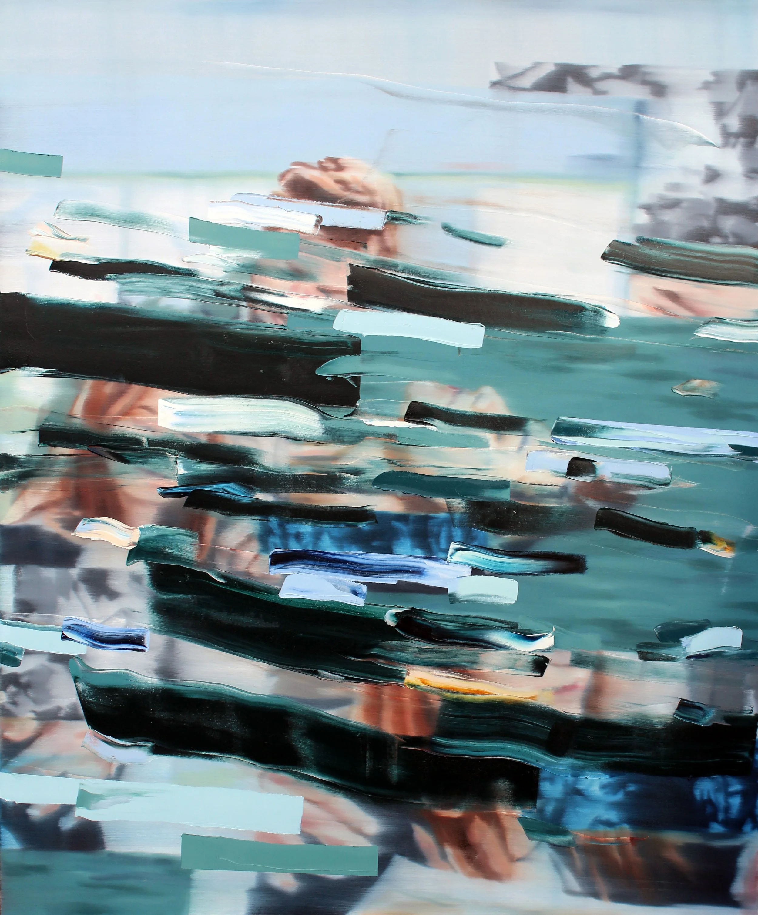 Ruminations 2022, oil on canvas, 72" x 60" 