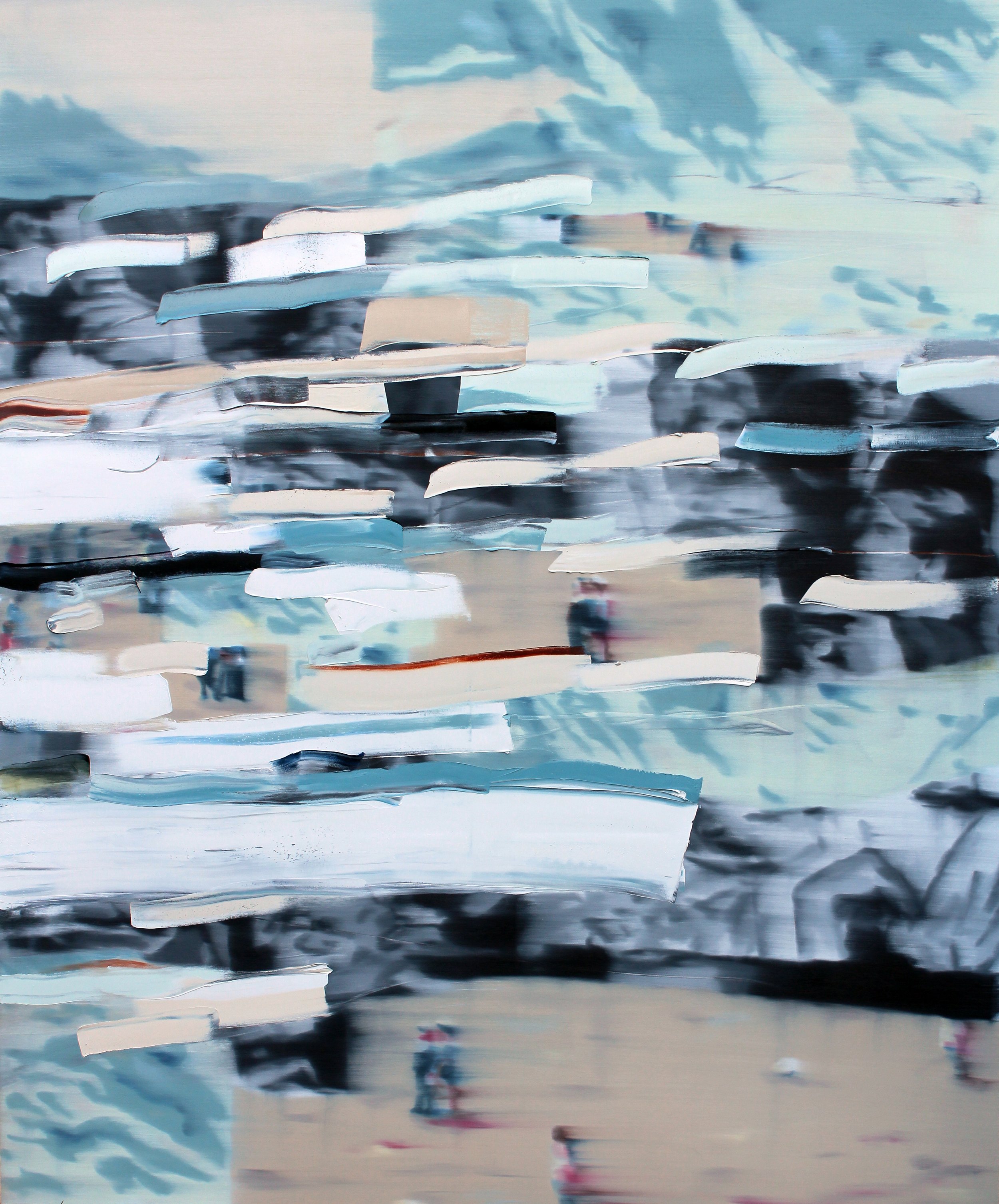 Parallels, 2022, oil on canvas, 72" x 60" 