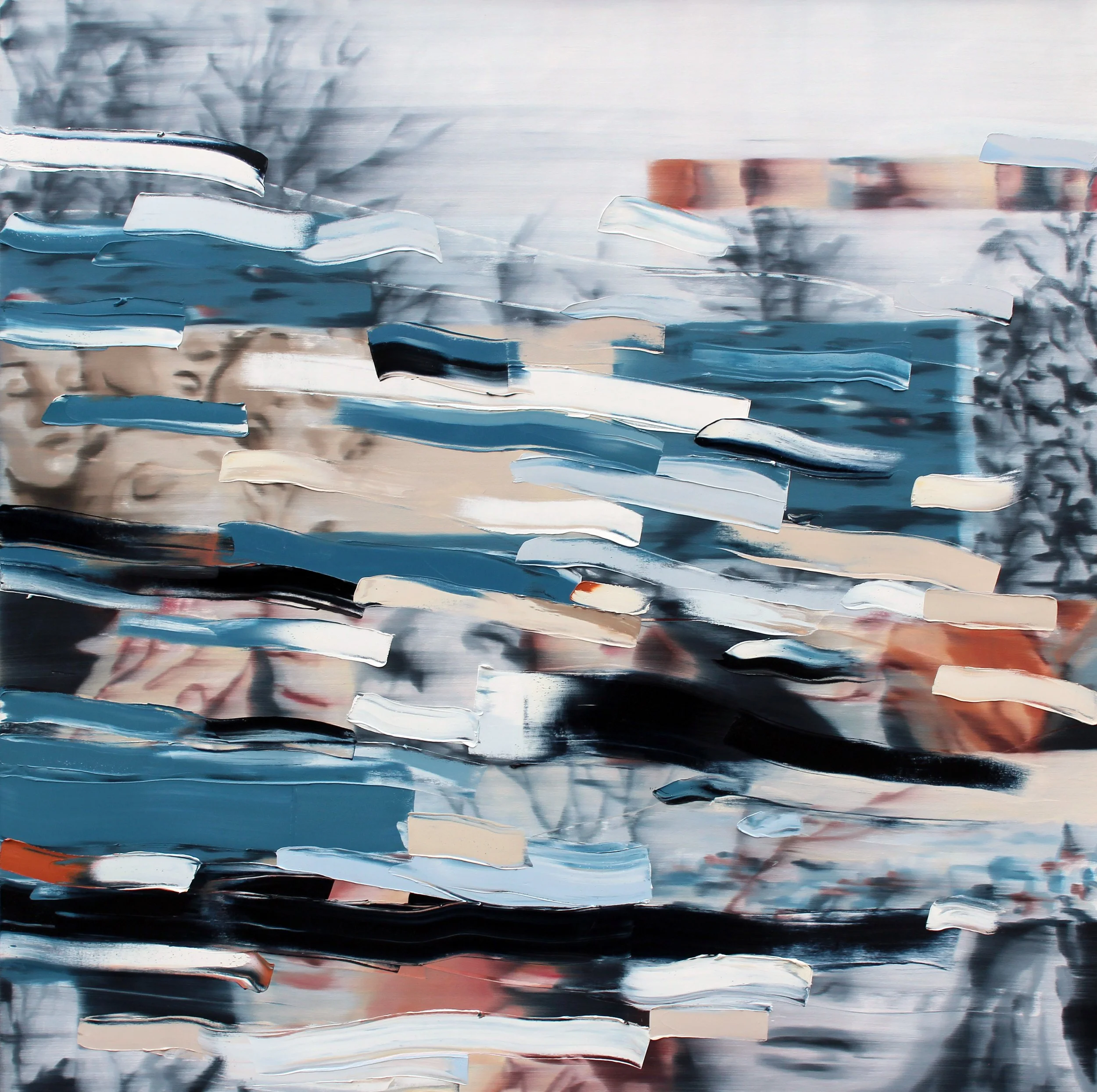 Mimicry, 2025, oil on canvas, 60" x 60"