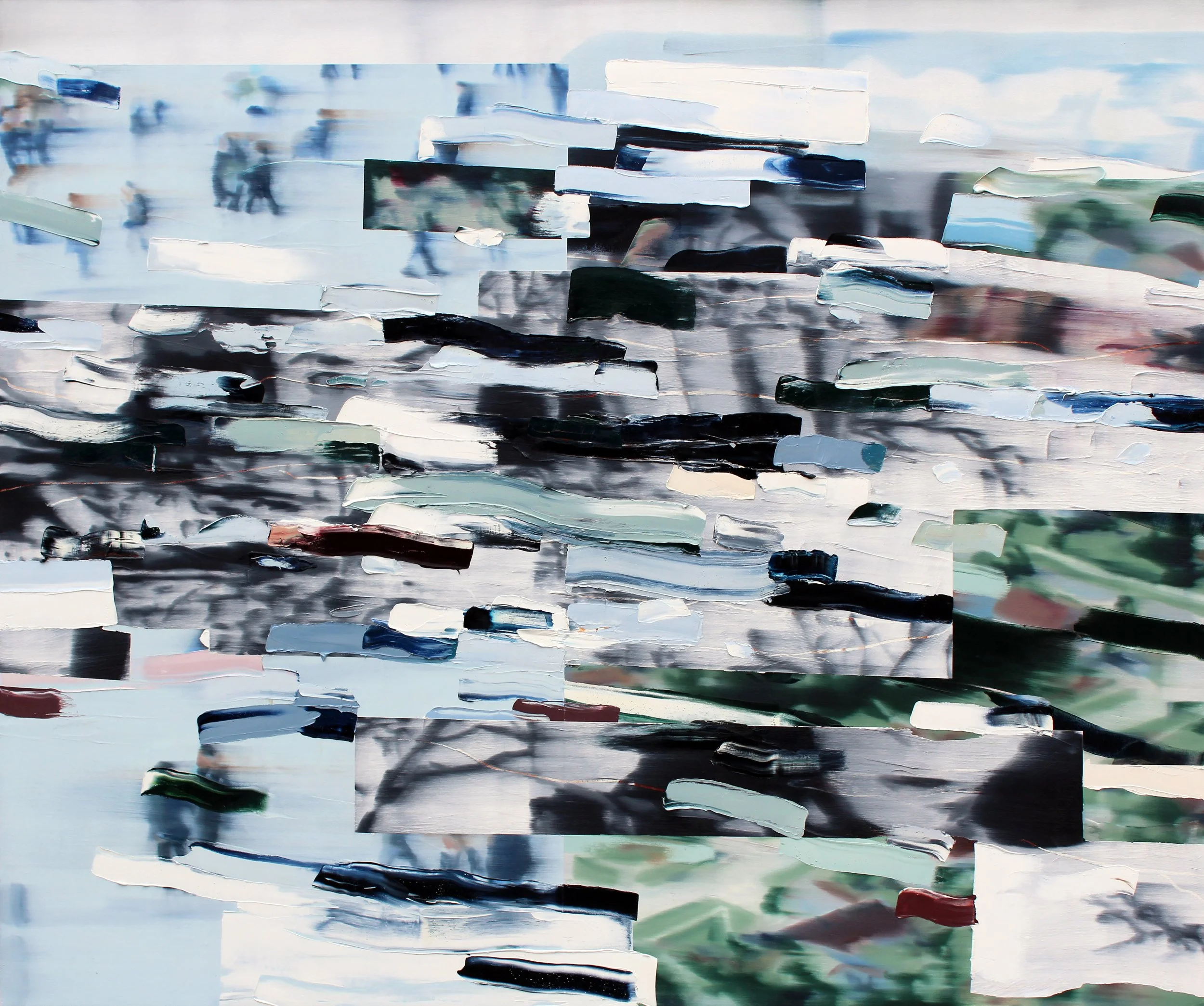 Maps, 2025, oil on canvas, 60" x 72"