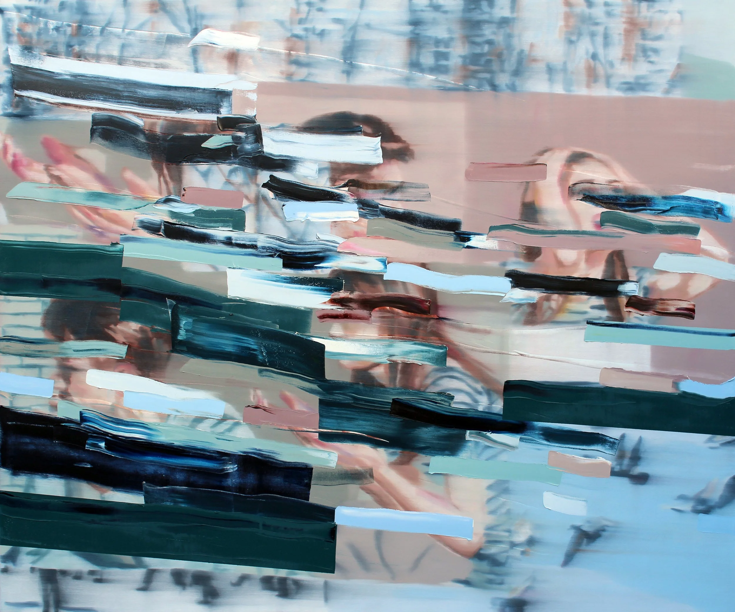Rare Birds, 2022, oil on canvas, 60” x 72”