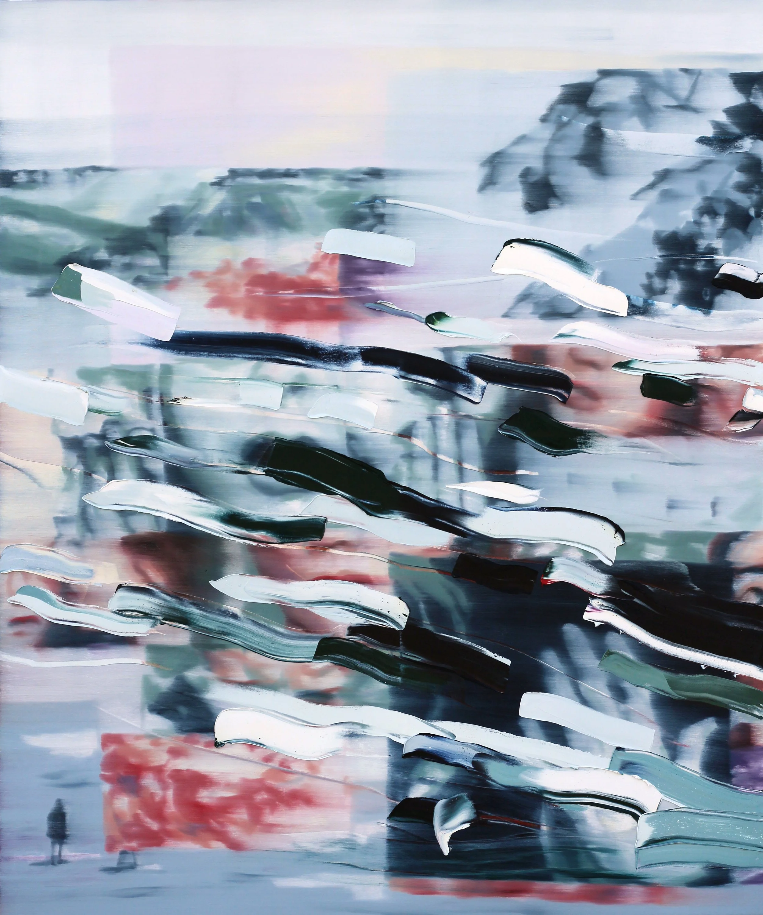 Sifting, 2026, oil on canvas, 60" x 50"