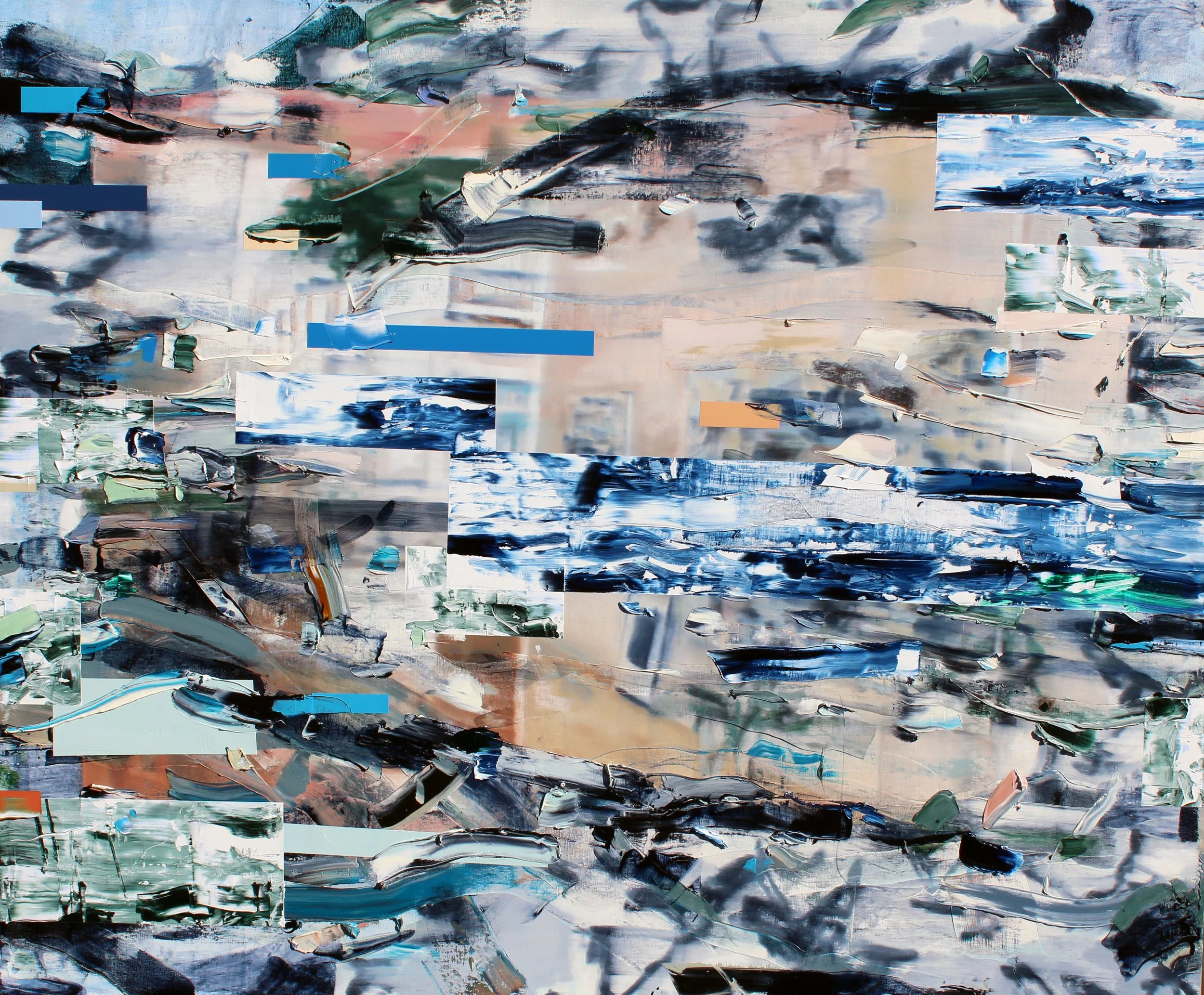 Things Merely Aren't, 2013, oil and acrylic on canvas, 60" x 72"