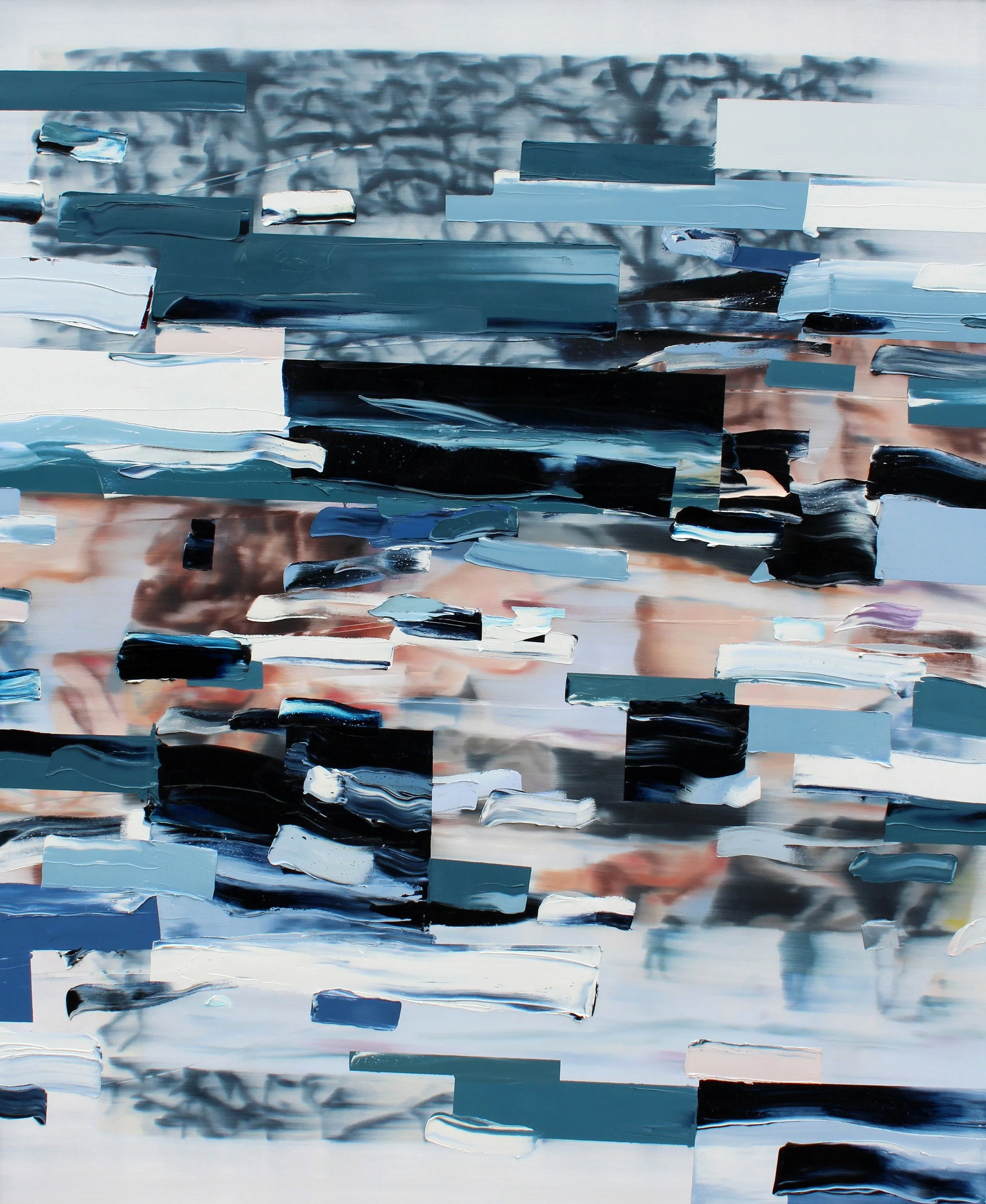 Scattered 2026, oil on canvas, 72" x 60"